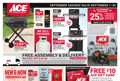 Ace Hardware Weekly Ad September 1 - 30, 2026
