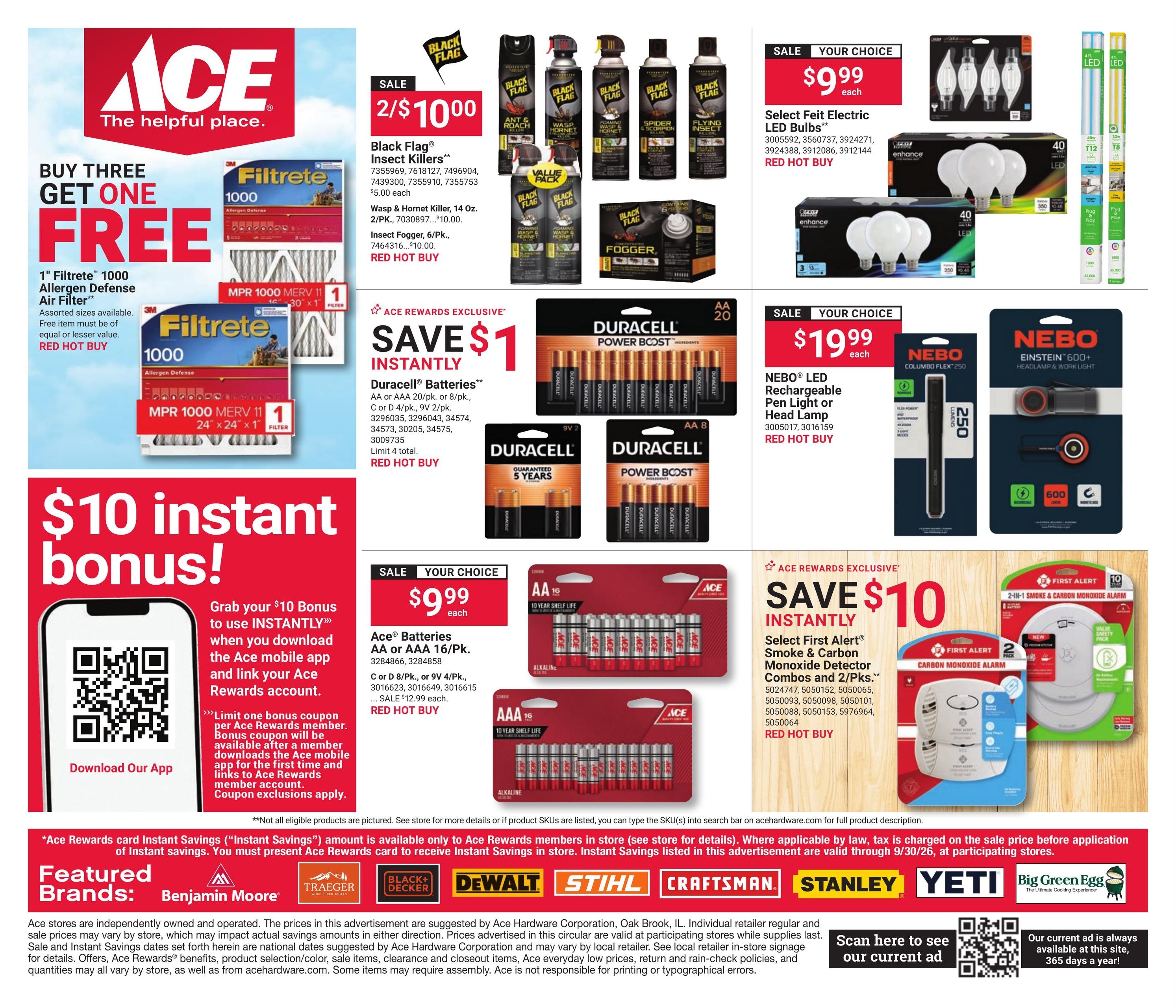 Ace Hardware Weekly Ad September 1 - 30, 2026
