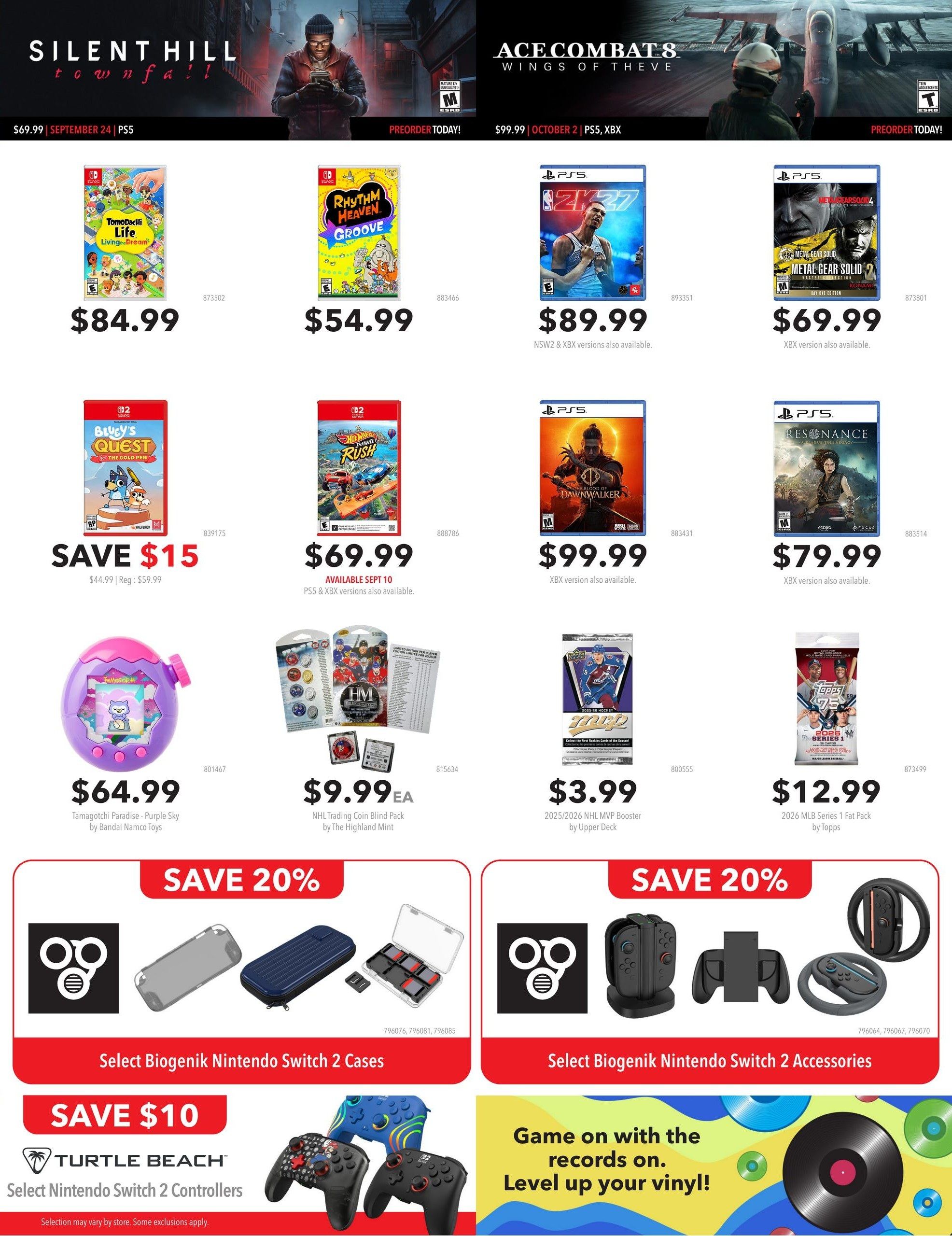 EB Games Flyer September 10 to 20