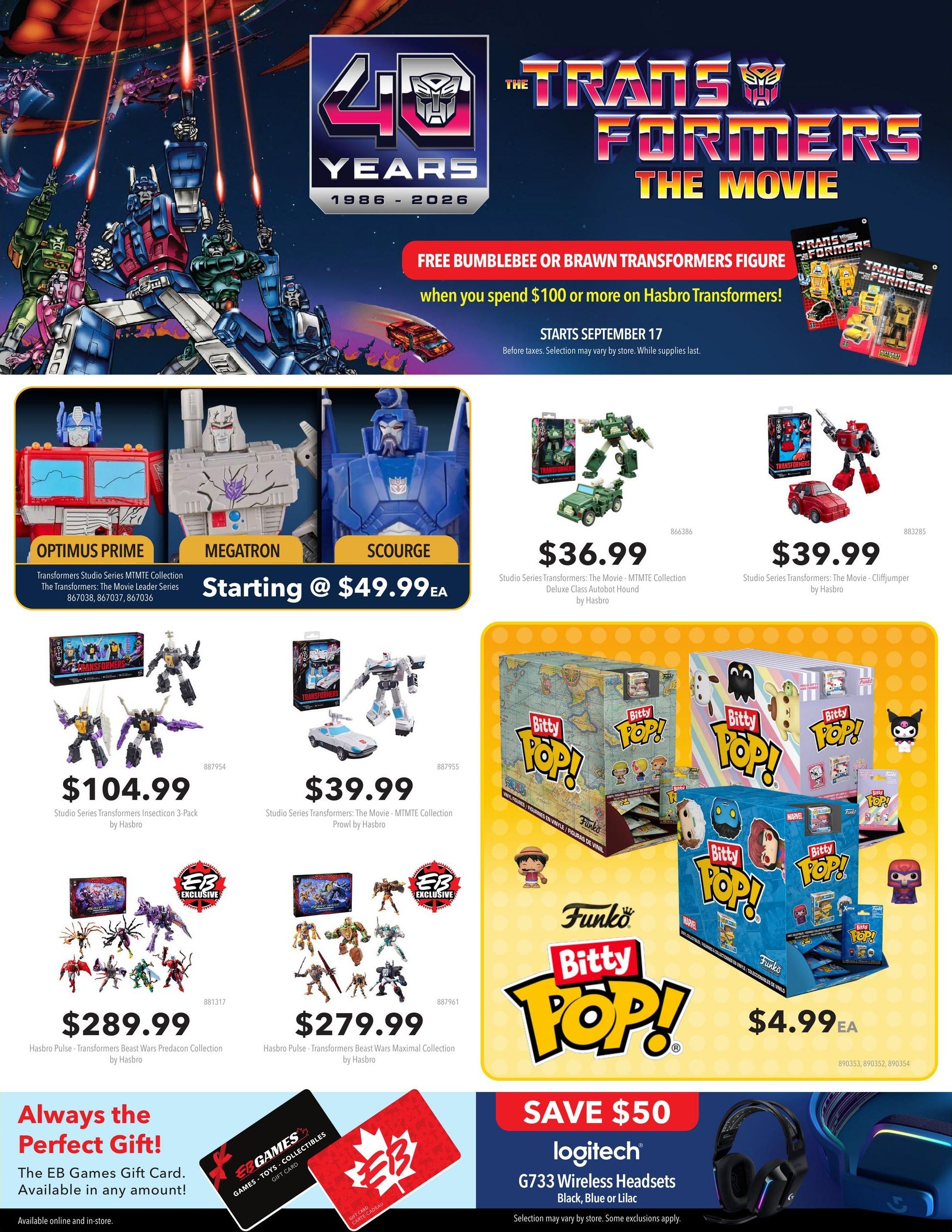 EB Games Flyer September 10 to 20