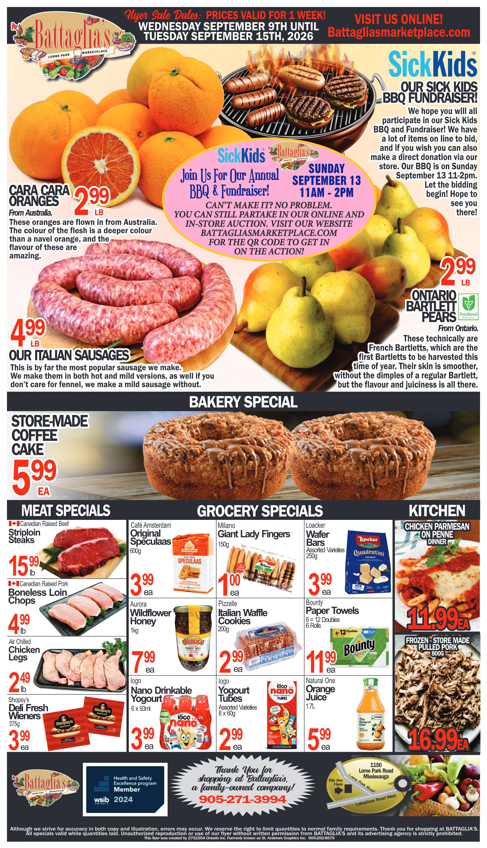 Battaglia's Marketplace Flyer September 9 to 15