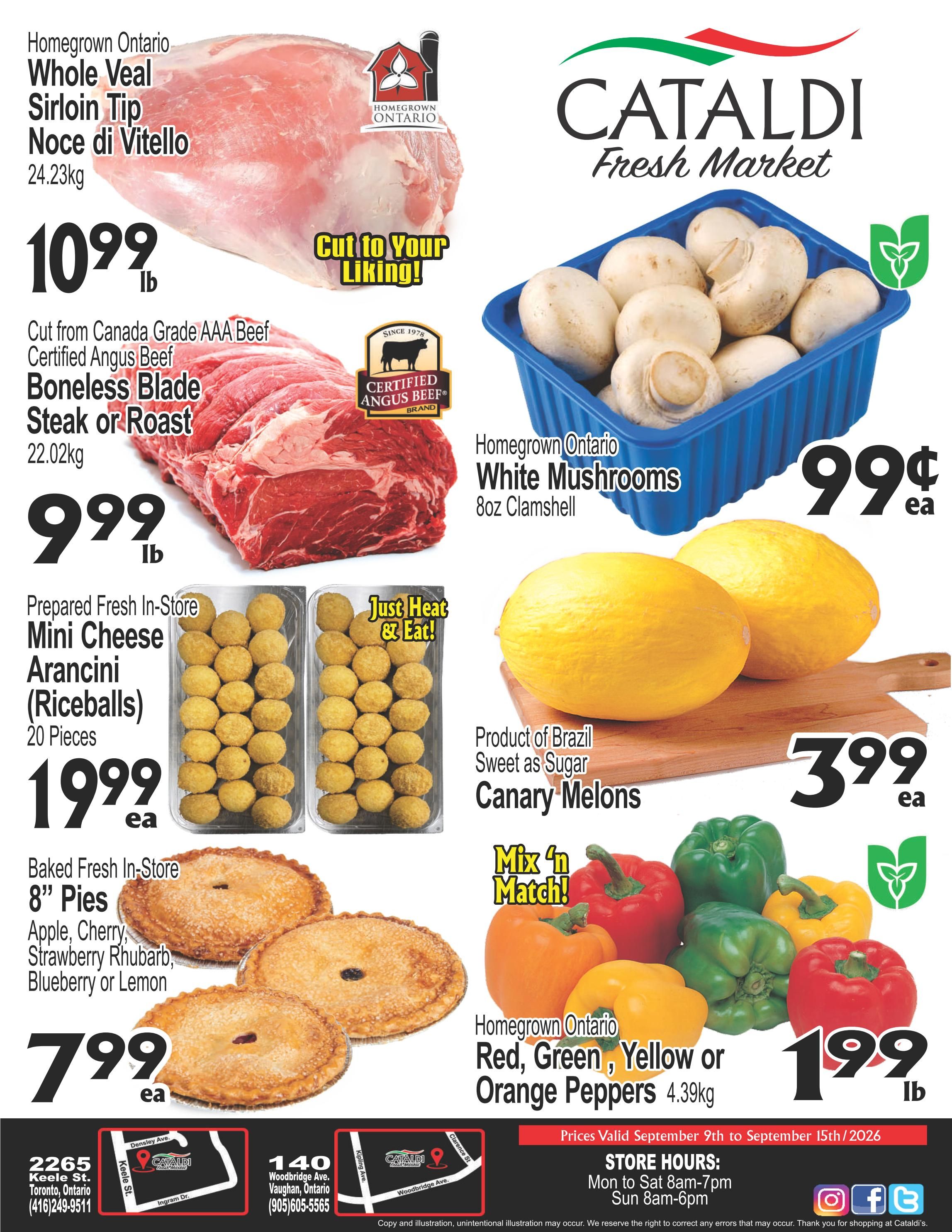 Cataldi Fresh Market Flyer September 9 to 15
