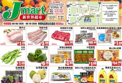 Jmart (Flushing, NY) Weekly Ad September 8 - 10, 2026