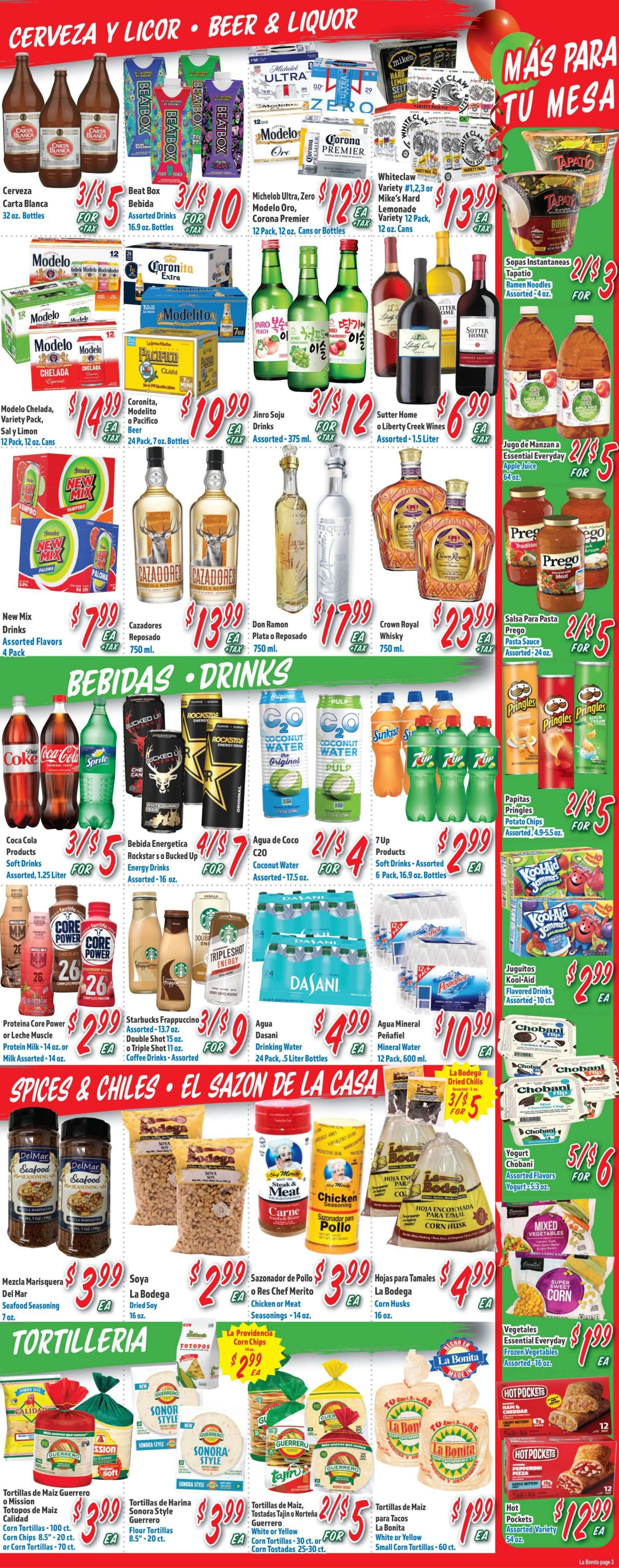 La Bonita Supermarkets Weekly Ad September 9 - 15, 2026