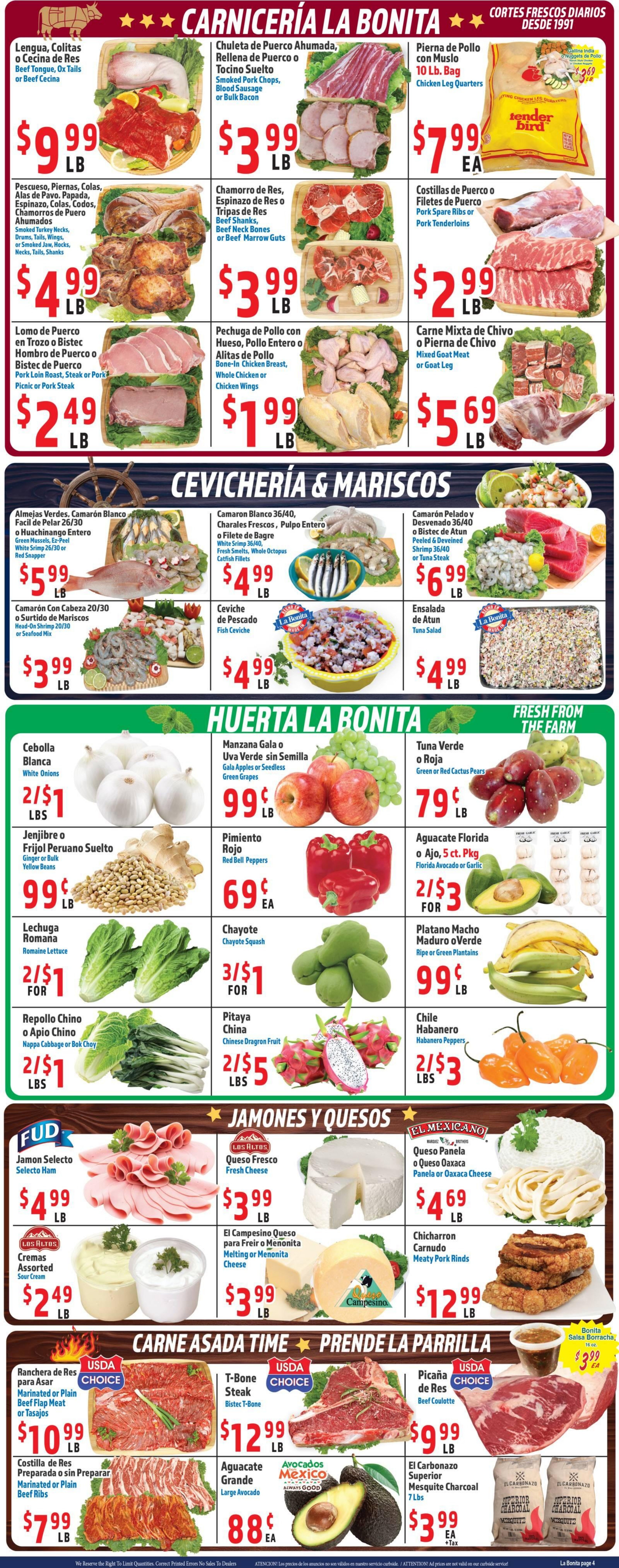 La Bonita Supermarkets Weekly Ad September 9 - 15, 2026