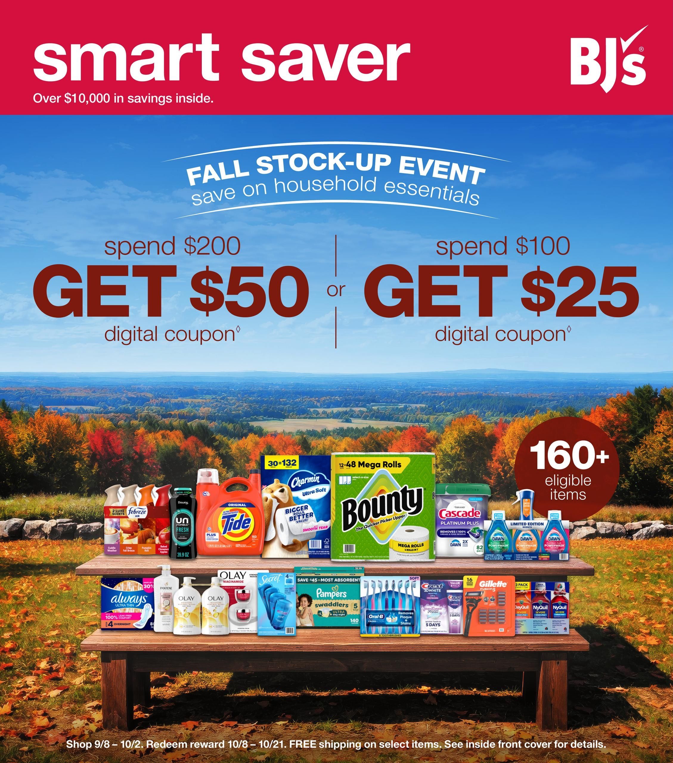 BJ's Wholesale Club Smart Saver Weekly Ad September 8 - October 11, 2026