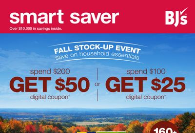 BJ's Wholesale Club Smart Saver Weekly Ad September 8 - October 11, 2026