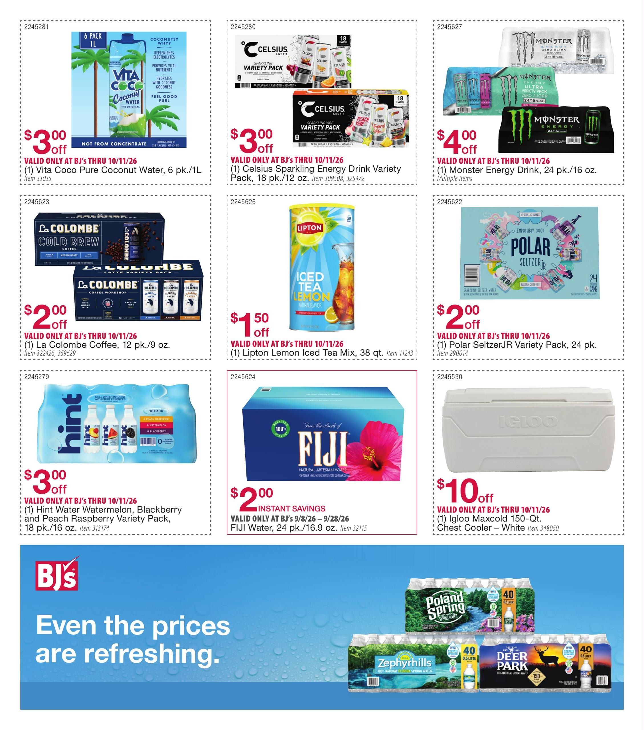BJ's Wholesale Club Smart Saver Weekly Ad September 8 - October 11, 2026