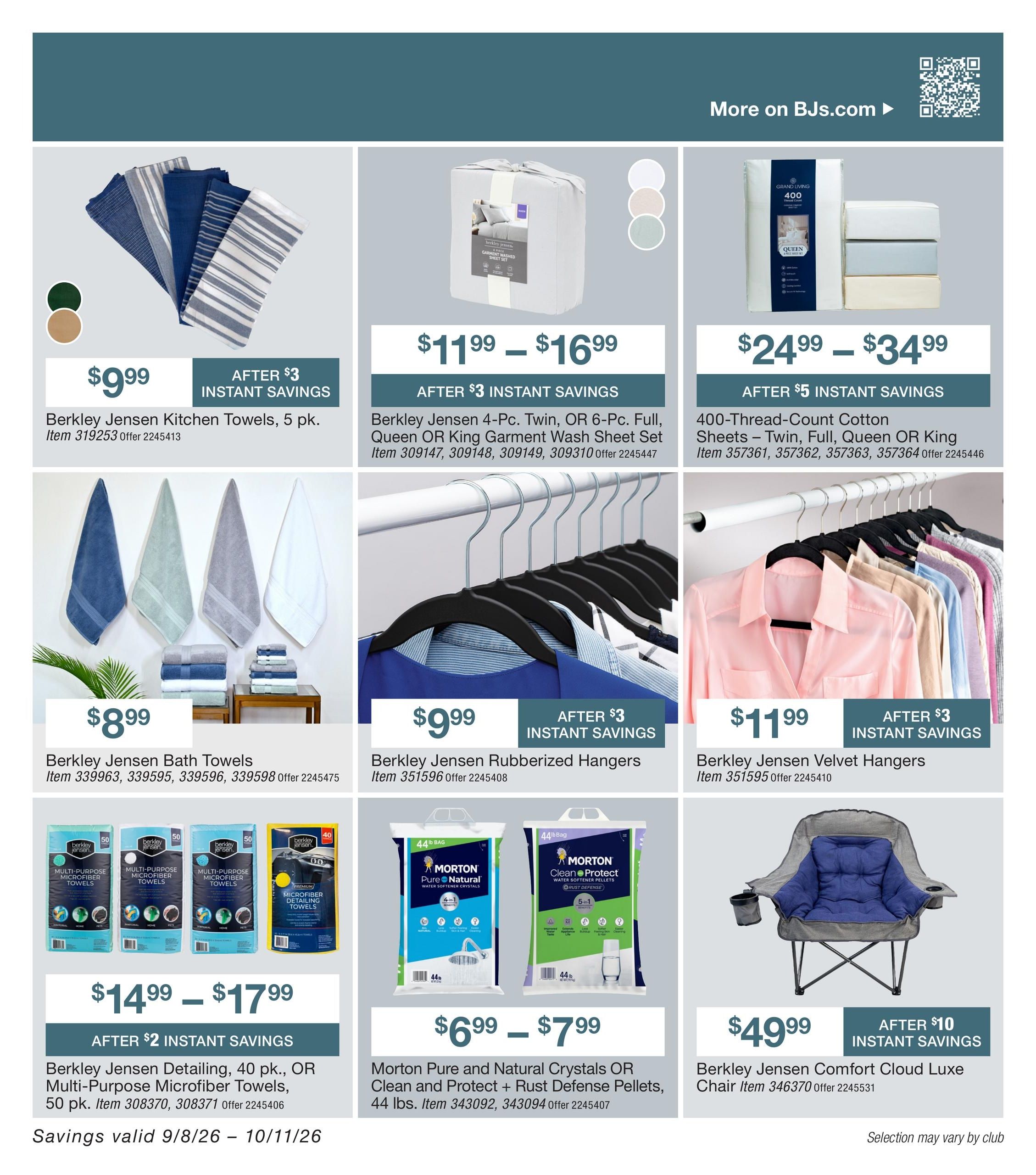 BJ's Wholesale Club Smart Saver Weekly Ad September 8 - October 11, 2026