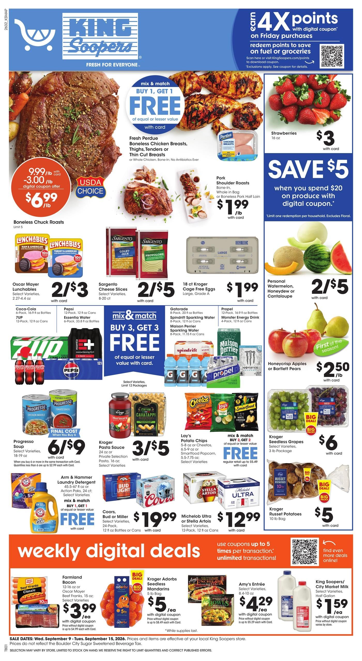 King Soopers Weekly Ad September 9 - 15, 2026