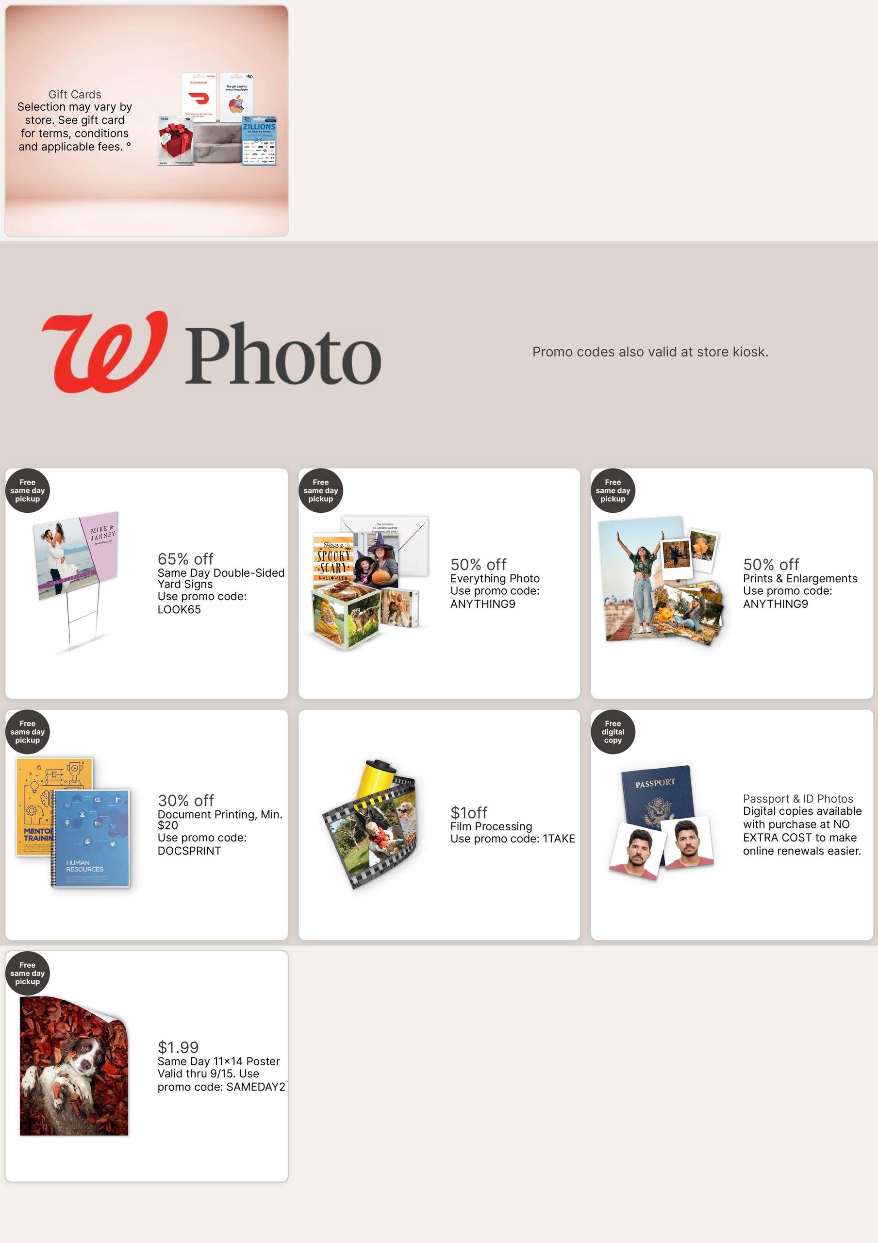 Walgreens (Amarillo Area, TX) Weekly Ad September 13 - 19, 2026