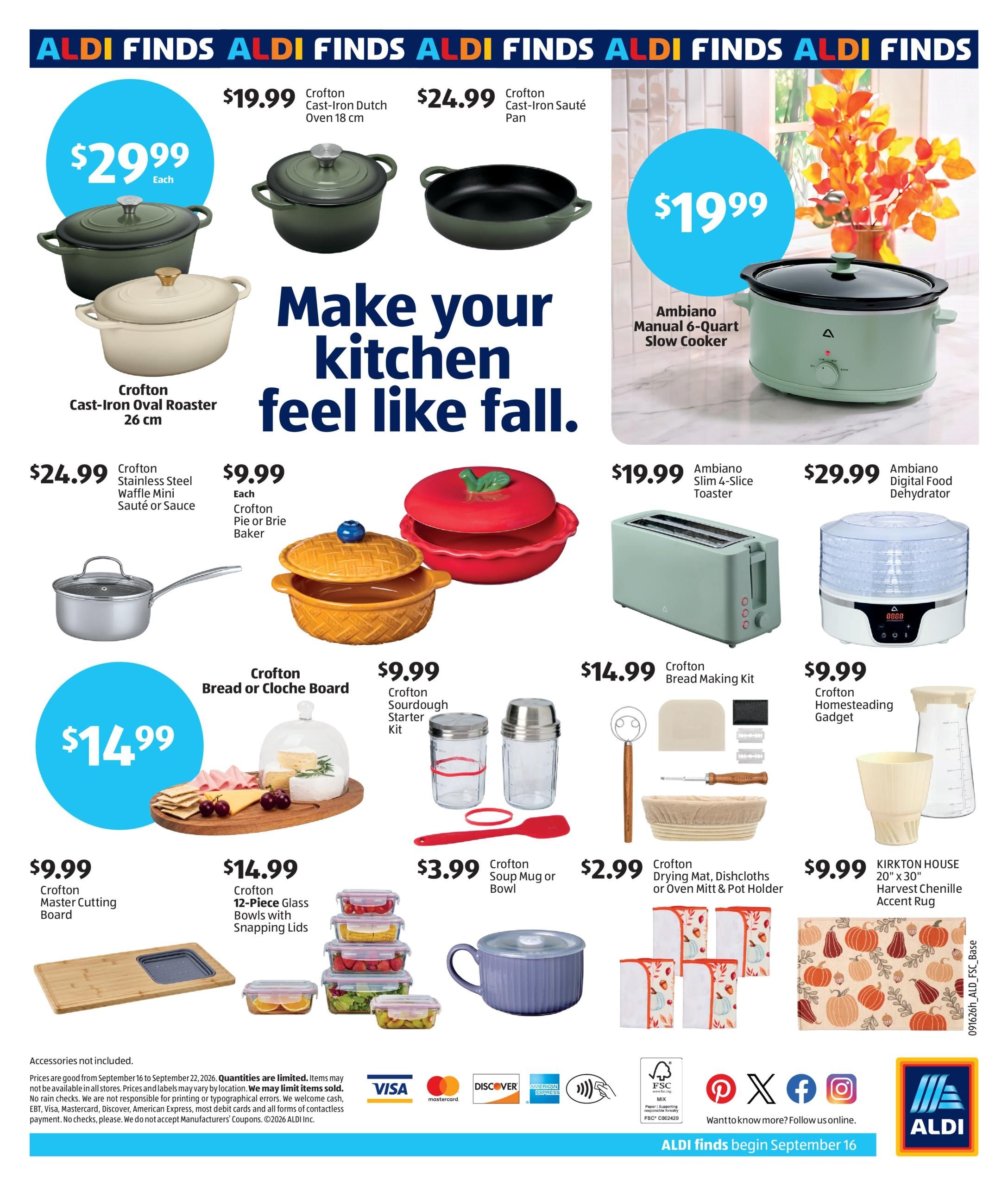 ALDI In Store Weekly Ad September 16 - 22, 2026