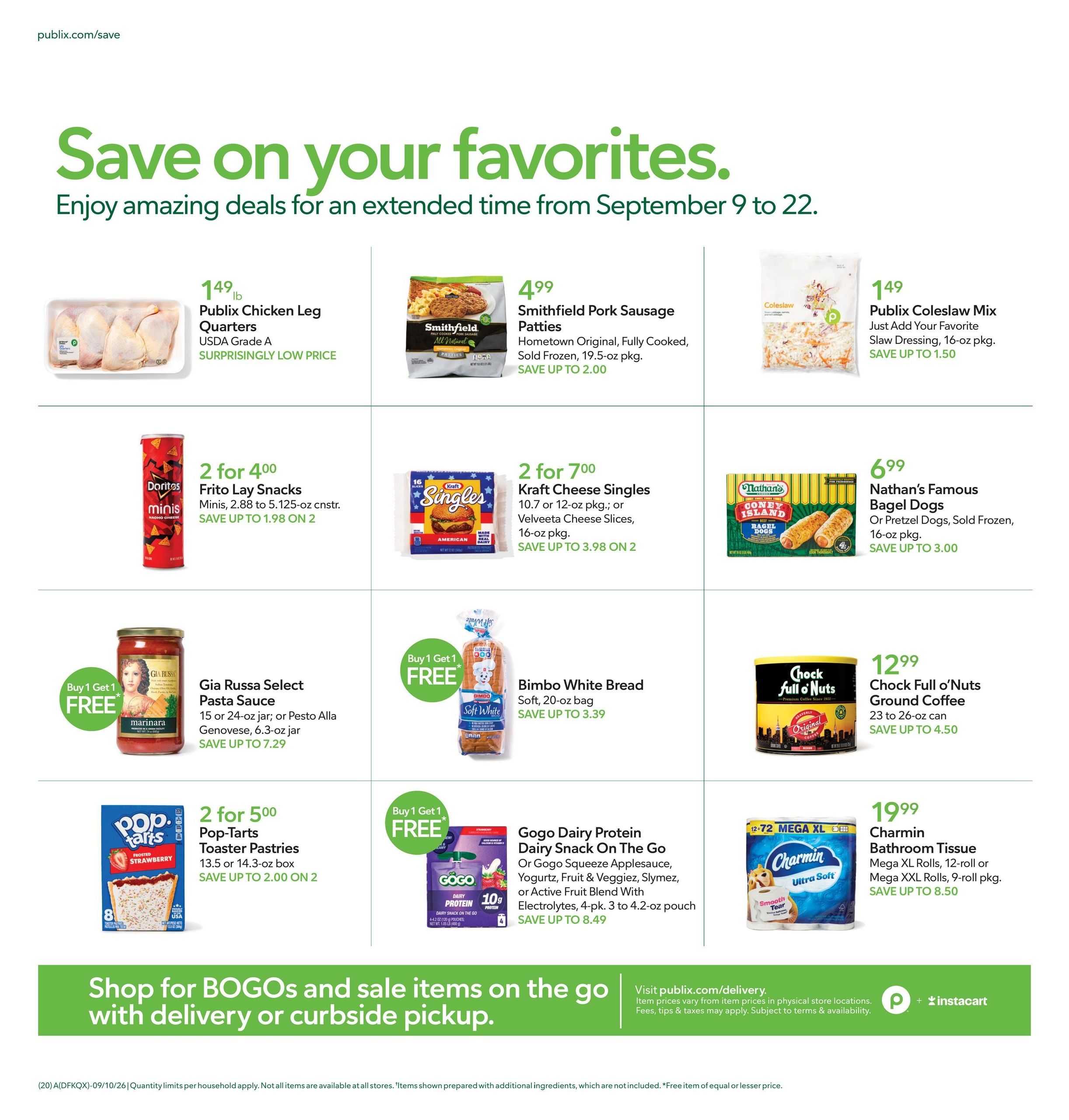 Publix (Birmingham Area, AL) Weekly Ad September 9 - 15, 2026