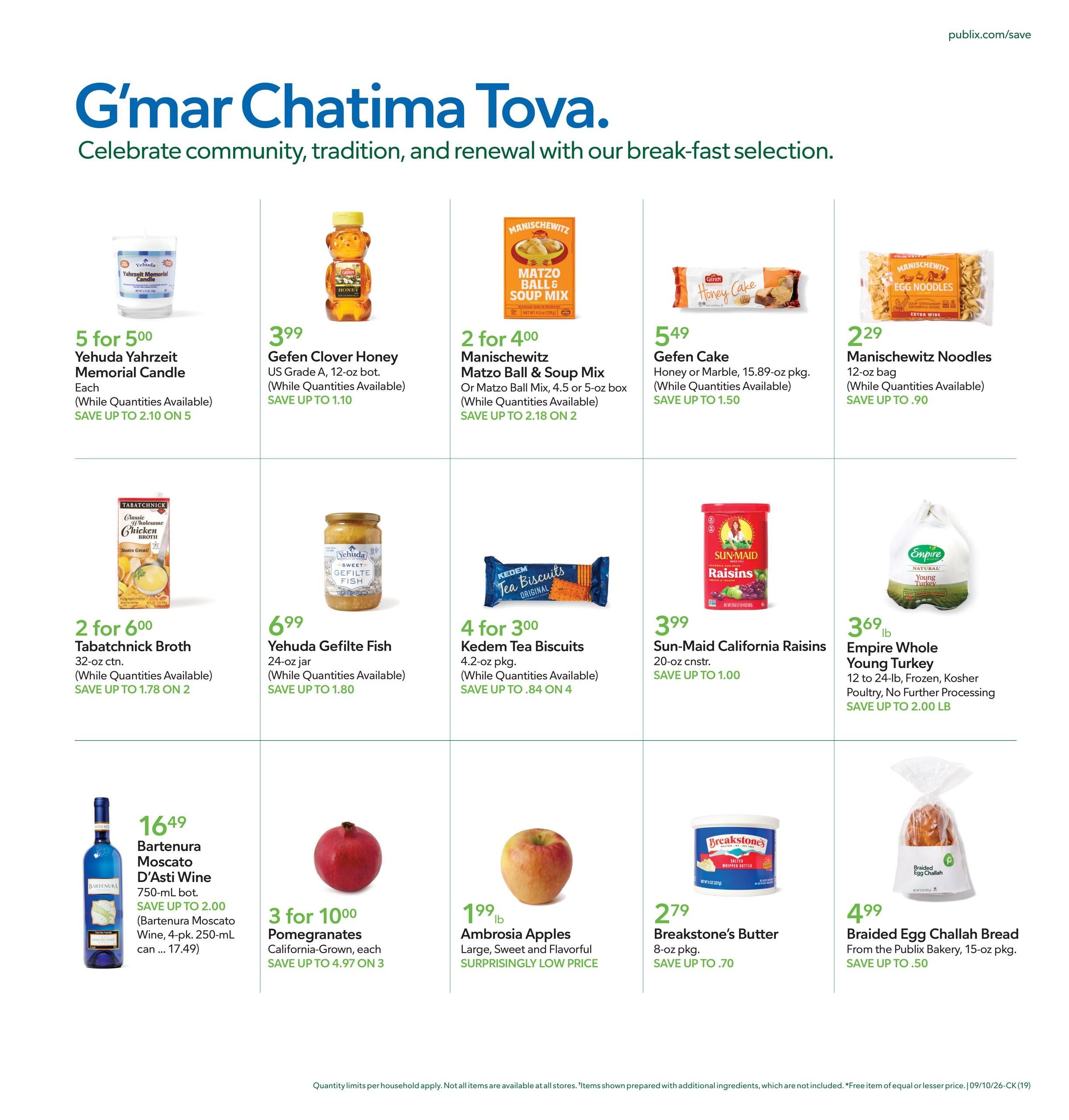 Publix (Rogersville Area, TN) Weekly Ad September 9 - 15, 2026