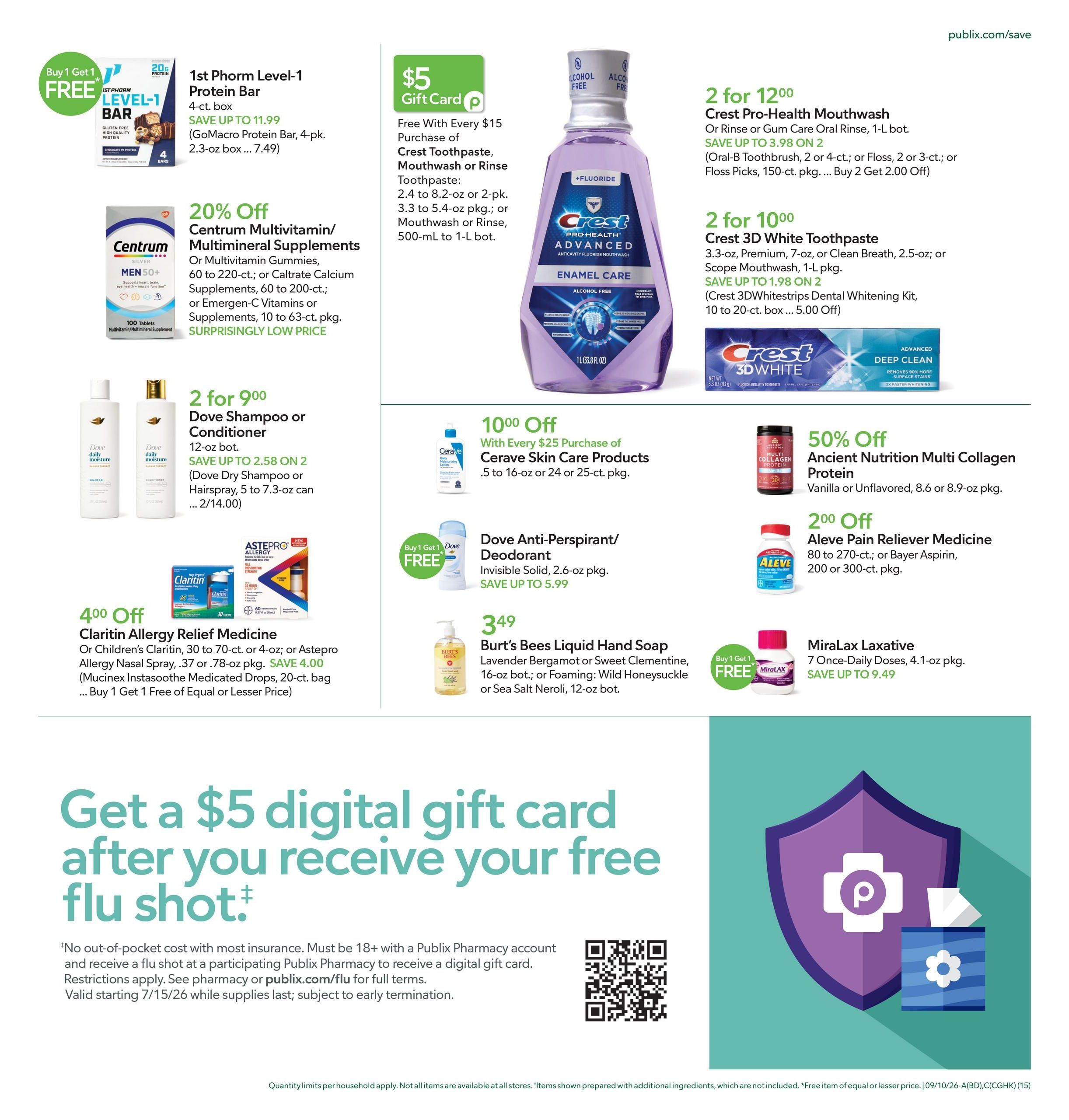 Publix (Columbia Area, SC) Weekly Ad September 9 - 15, 2026