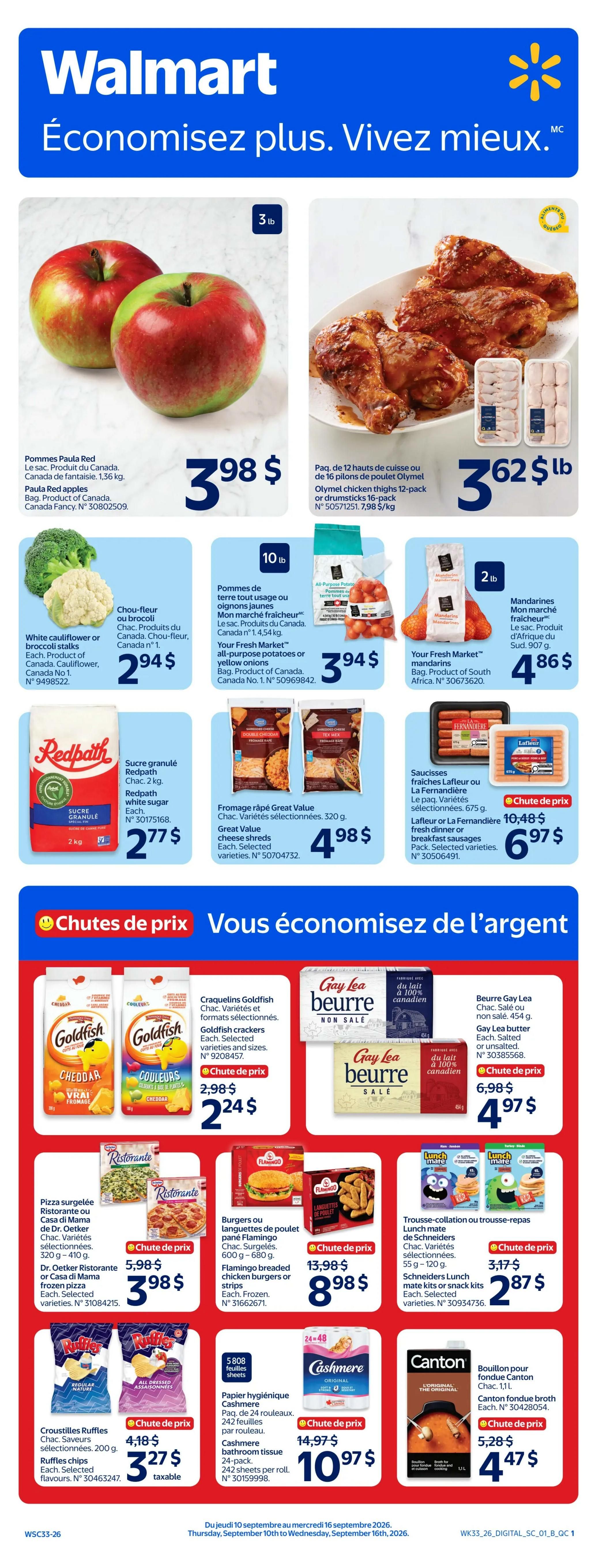 Walmart (QC) Flyer September 10 to 16