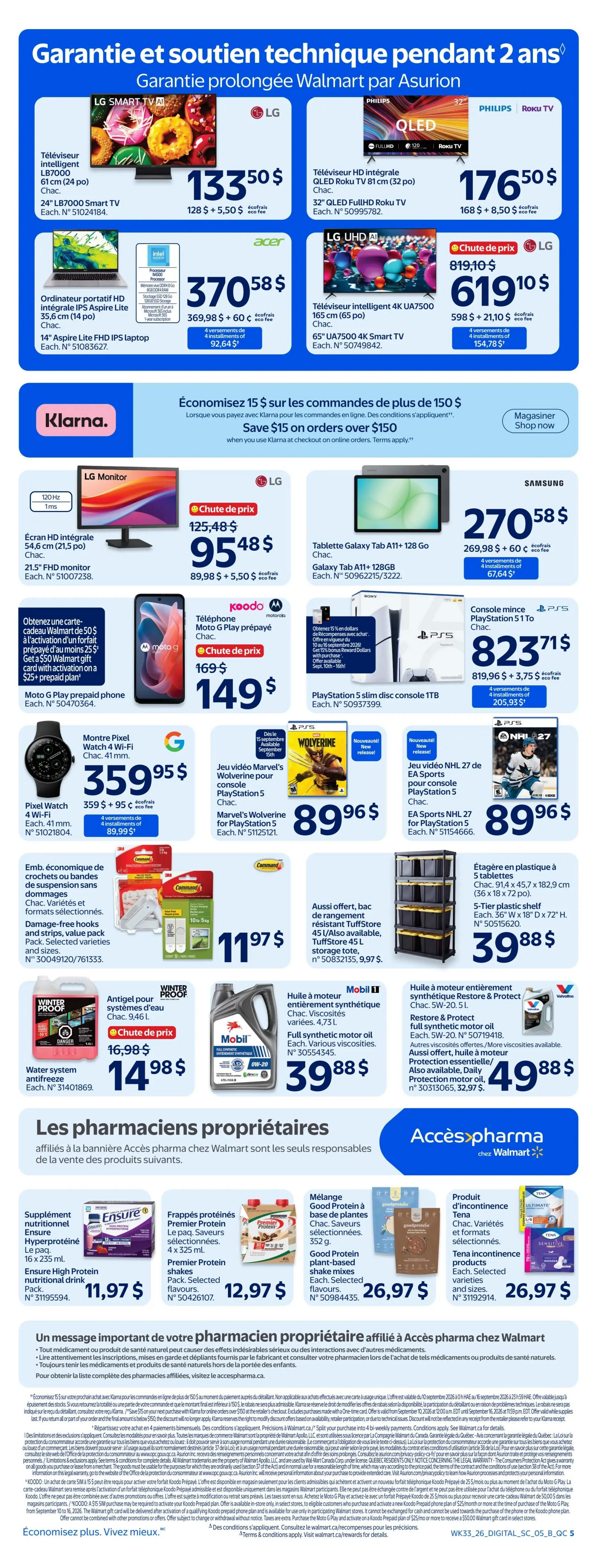 Walmart (QC) Flyer September 10 to 16