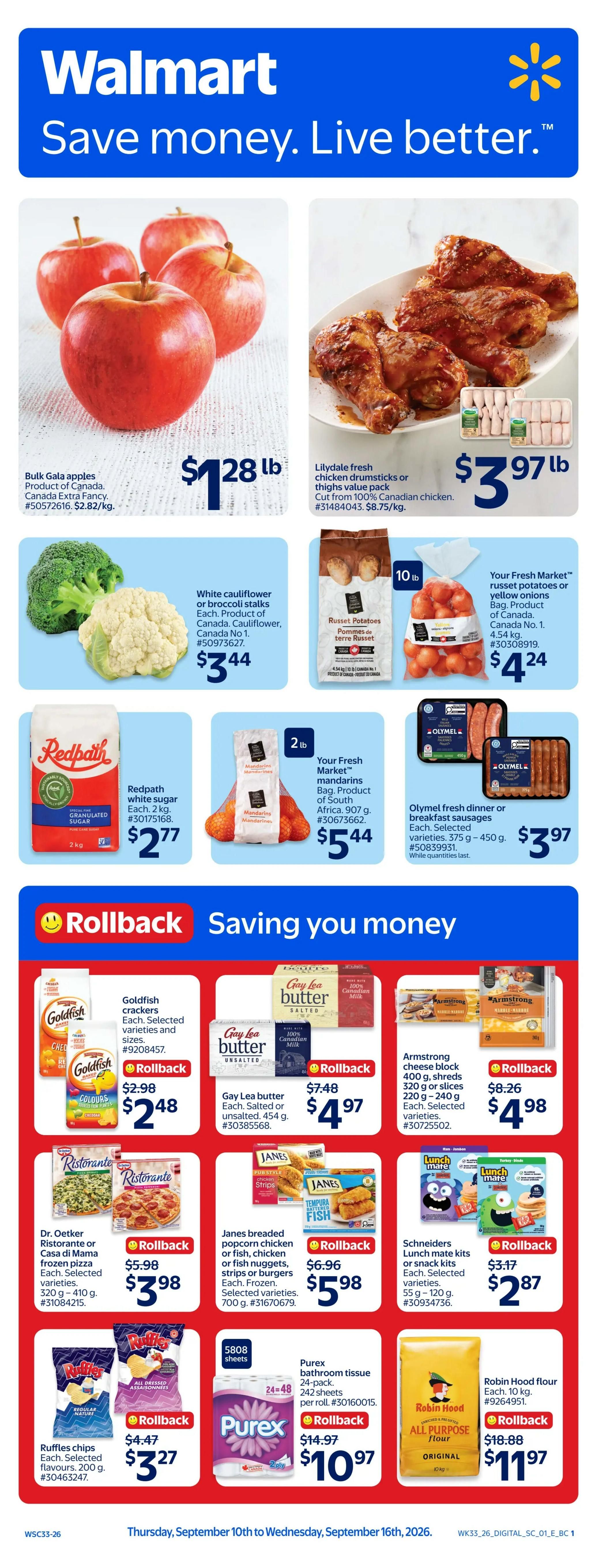 Walmart (West) Flyer September 10 to 16