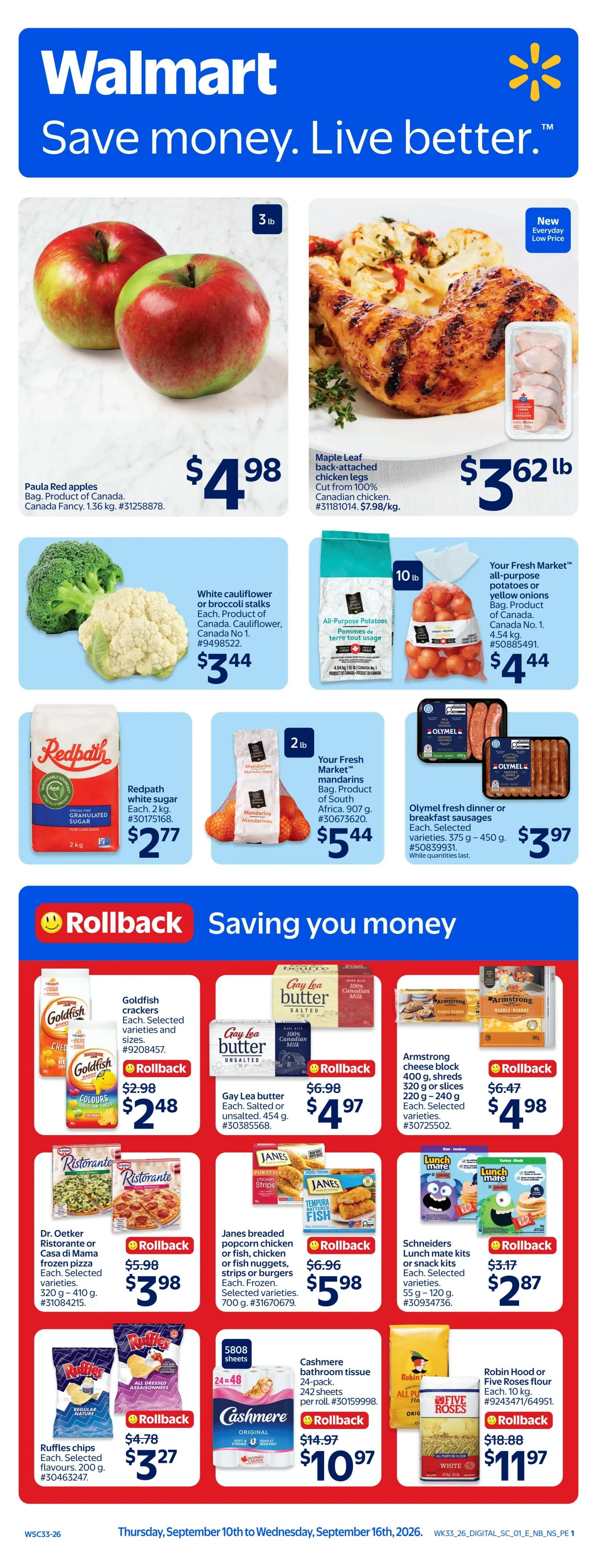 Walmart (Atlantic) Flyer September 10 to 16