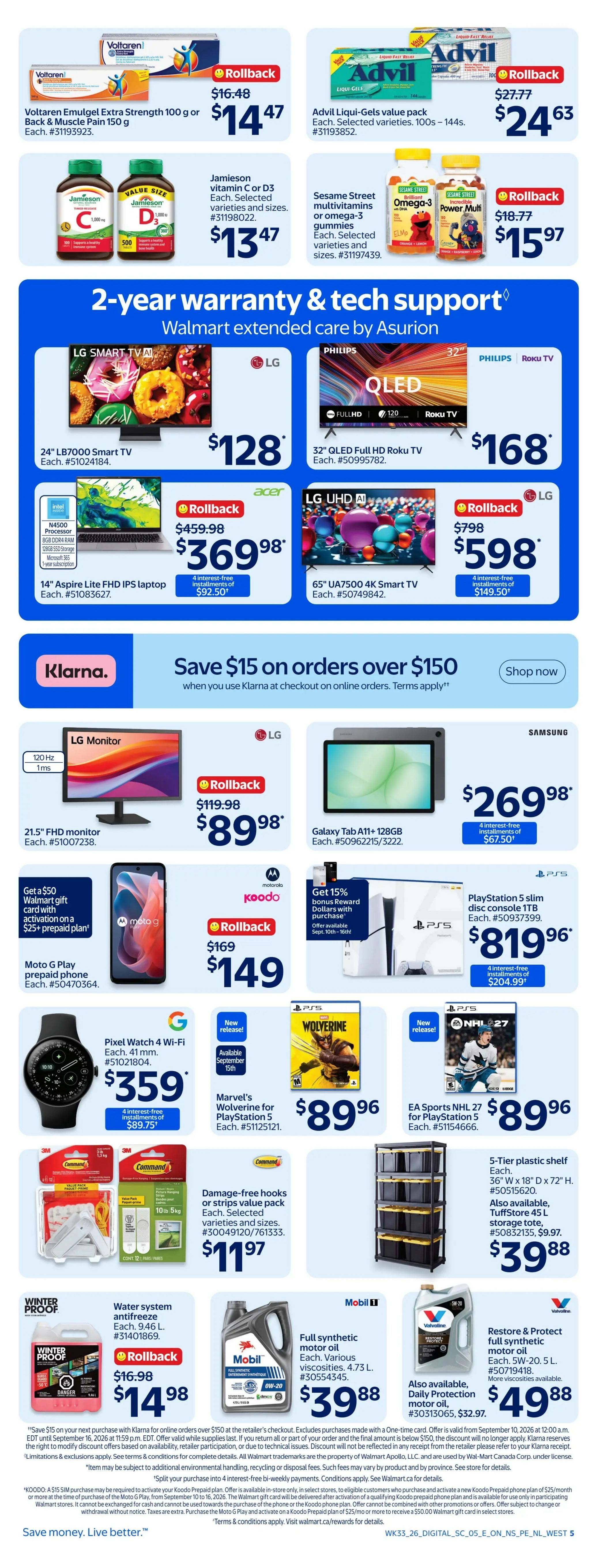Walmart (Atlantic) Flyer September 10 to 16