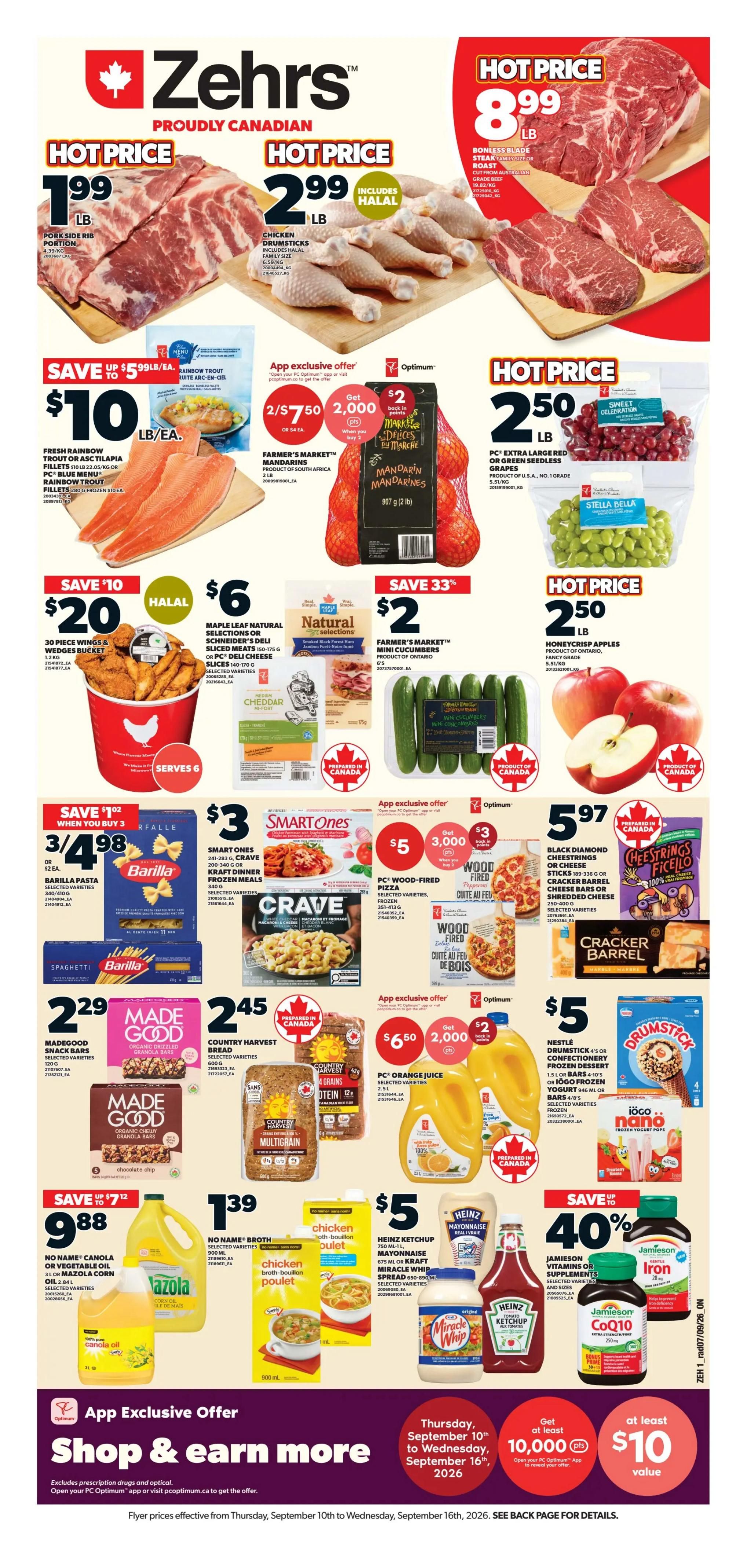 Zehrs Flyer September 10 to 16