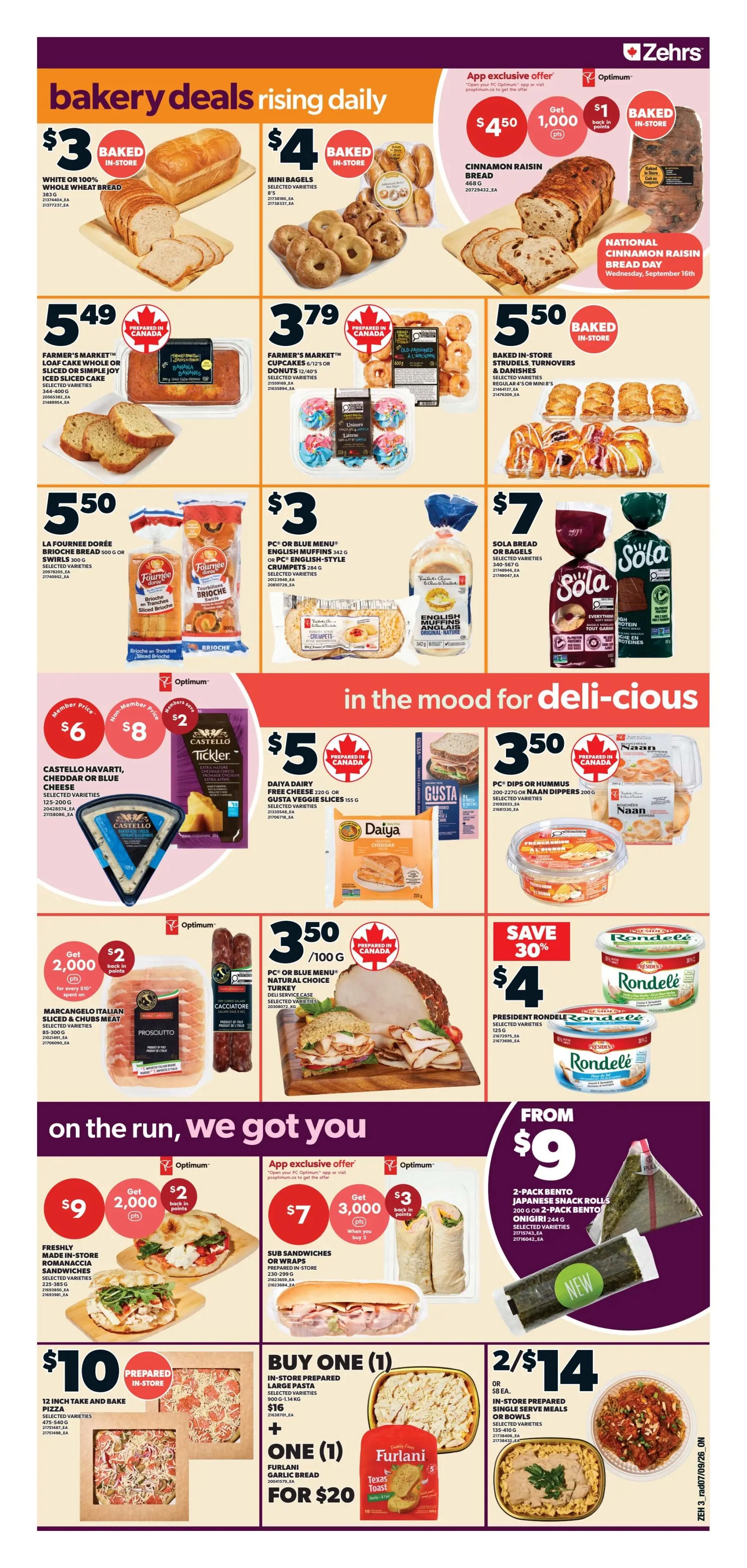 Zehrs Flyer September 10 to 16