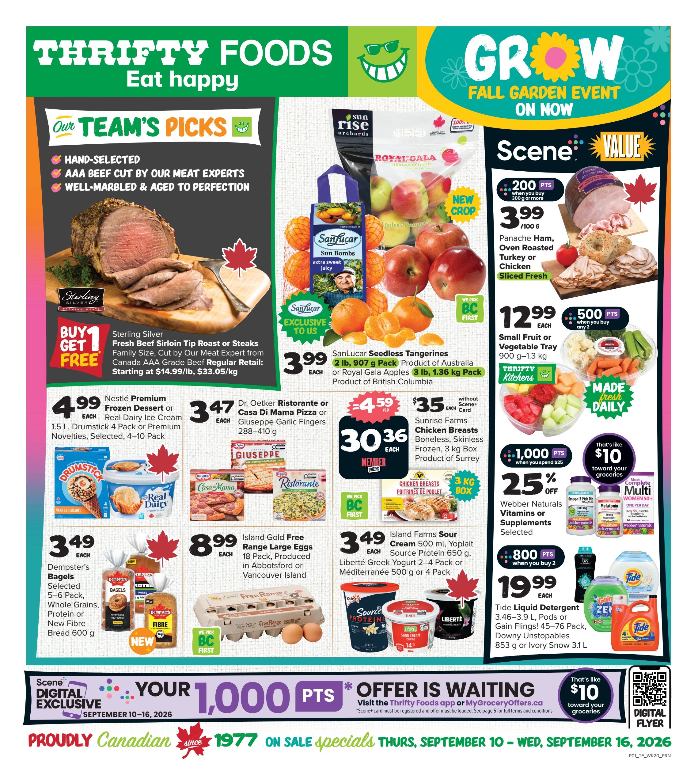 Thrifty Foods Flyer September 10 to 16