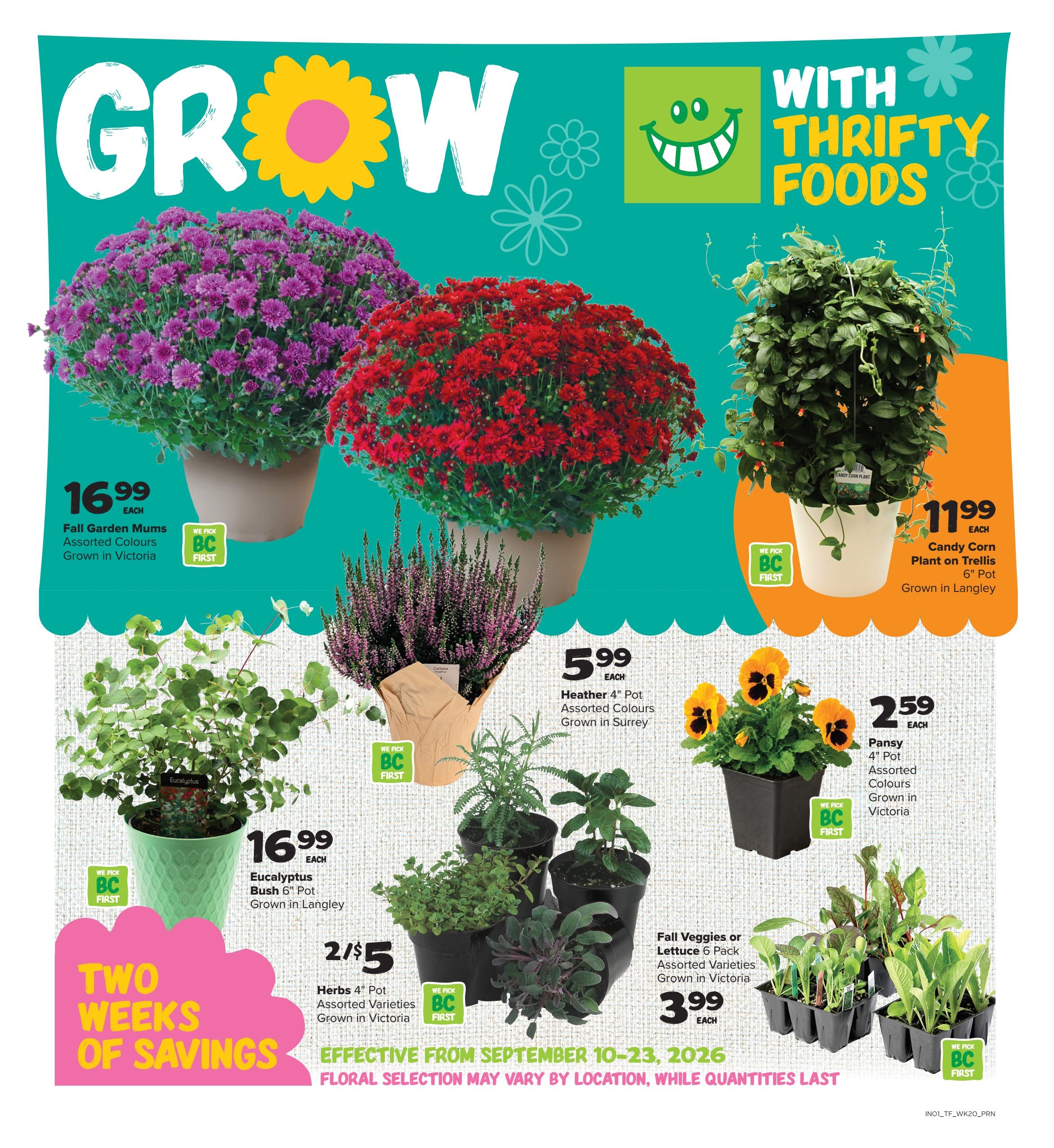 Thrifty Foods Flyer September 10 to 16
