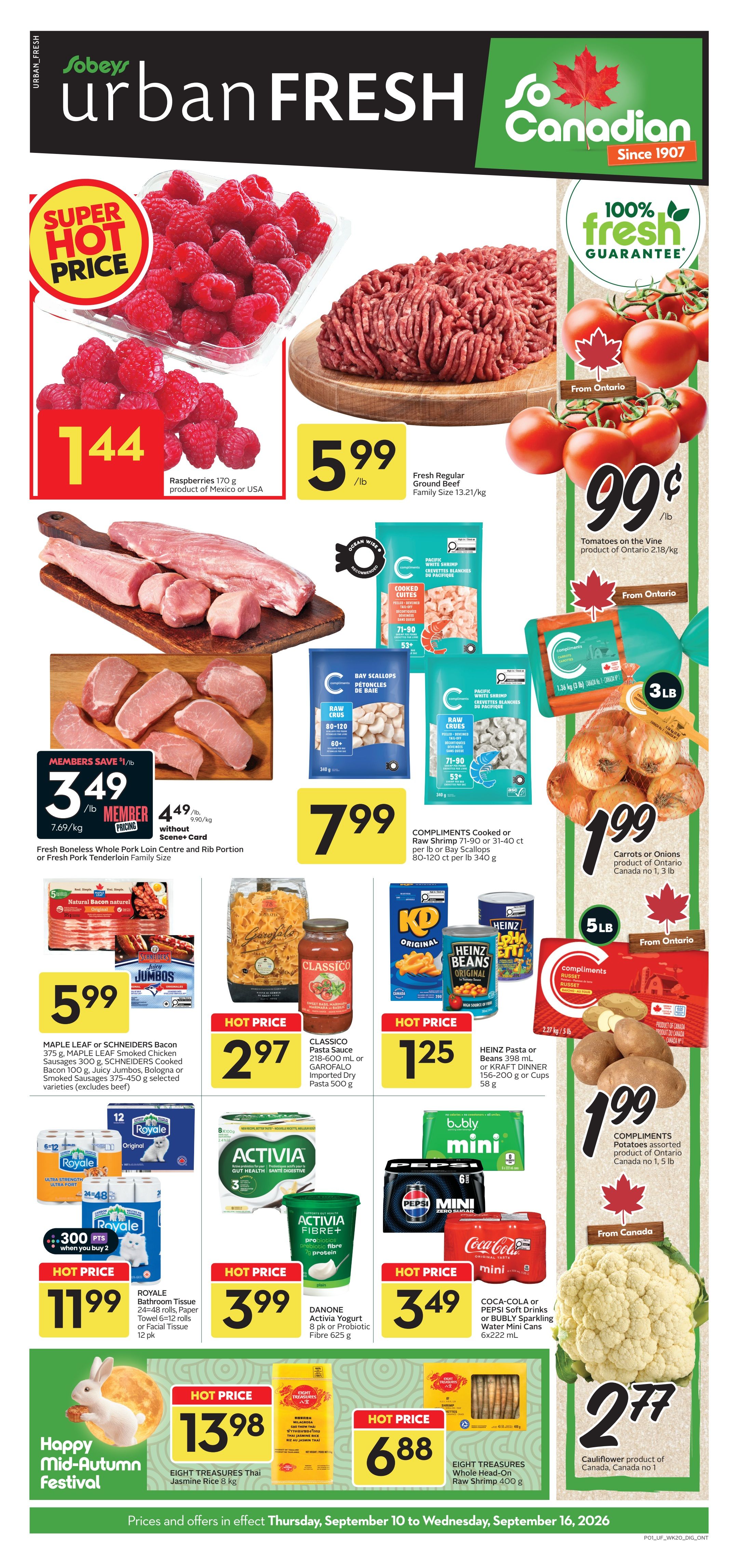 Sobeys Urban Fresh Flyer September 10 to 16