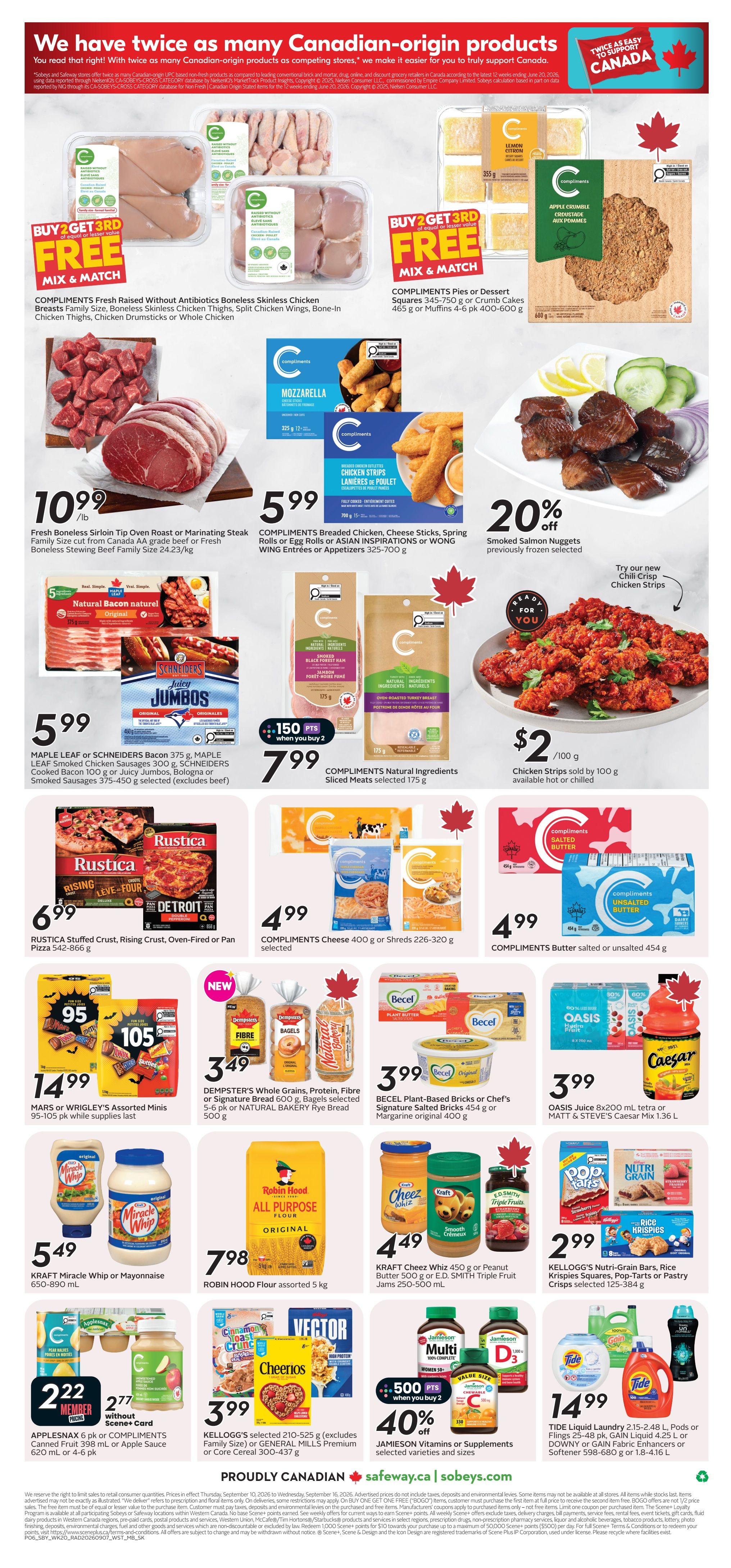 Sobeys/Safeway (SK & MB) Flyer September 10 to 16