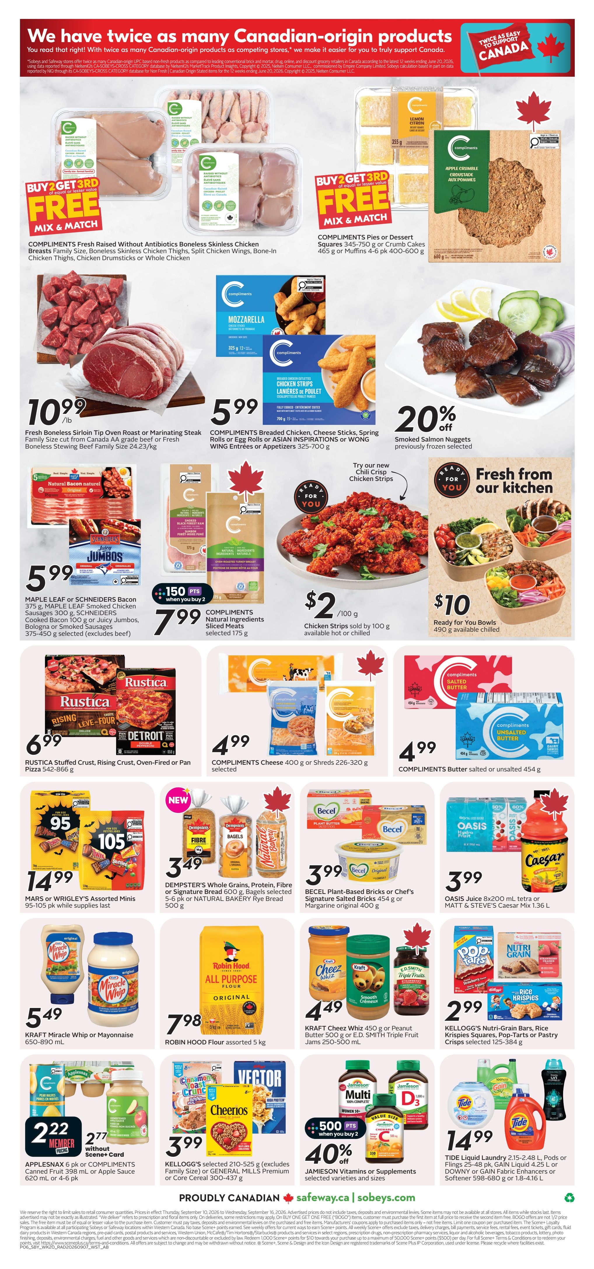 Sobeys/Safeway (AB) Flyer September 10 to 16