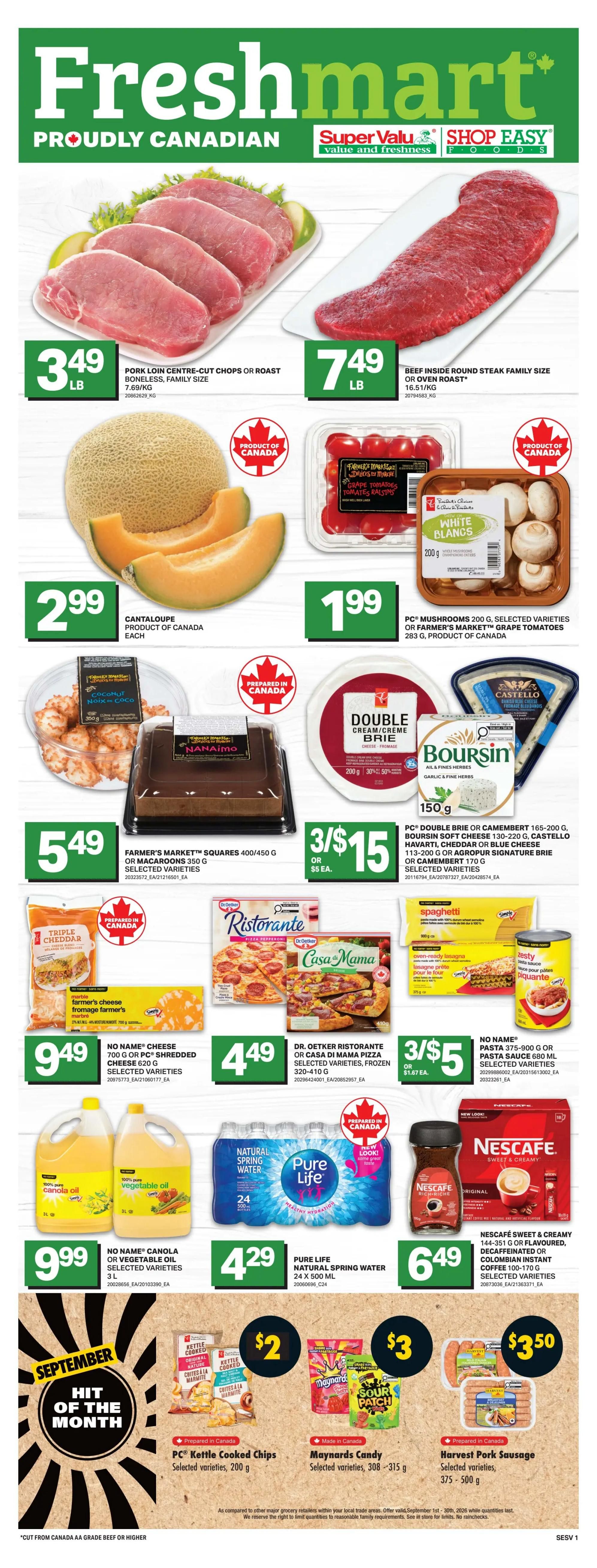 Shop Easy & SuperValu Flyer September 10 to 16