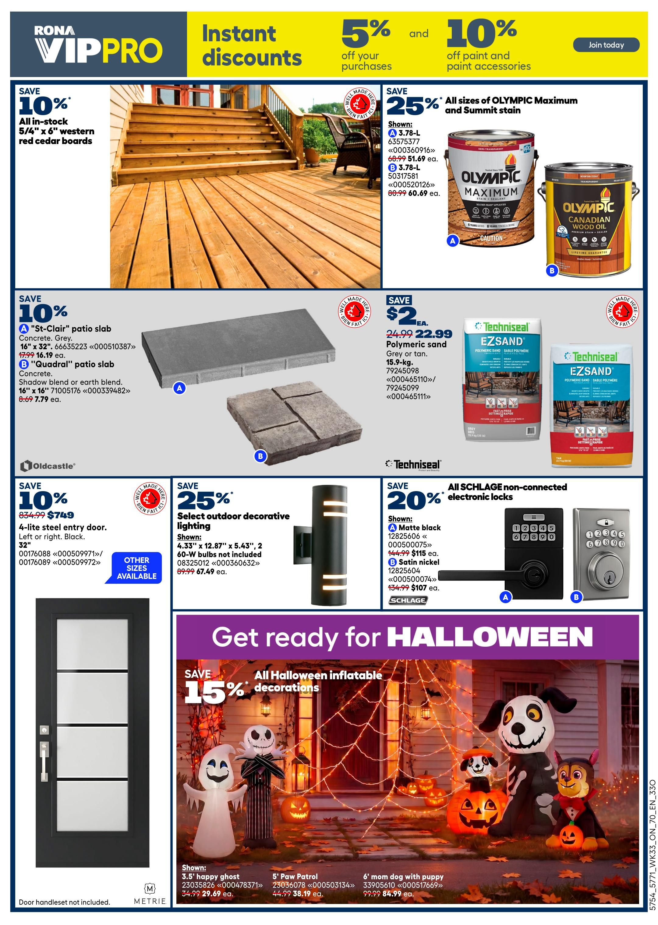 Rona & Rona+ (ON) Flyer September 10 to 16