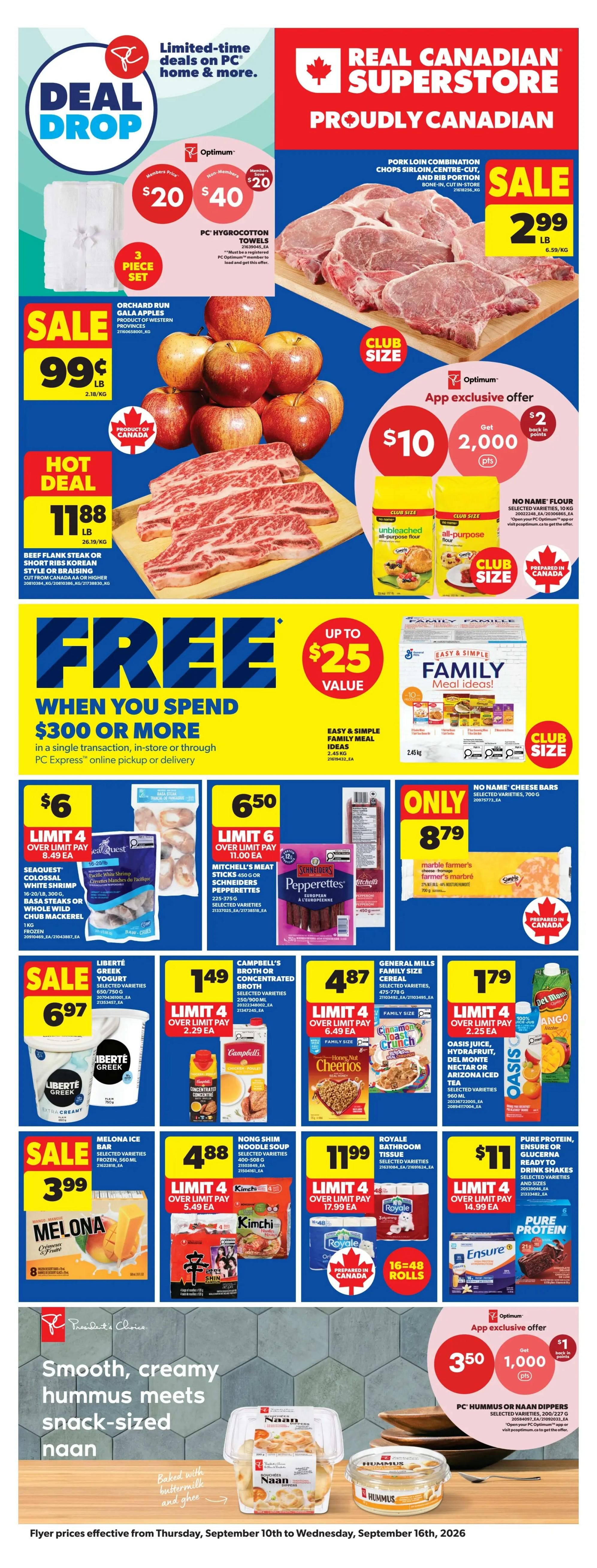 Real Canadian Superstore (West) Flyer September 10 to 16