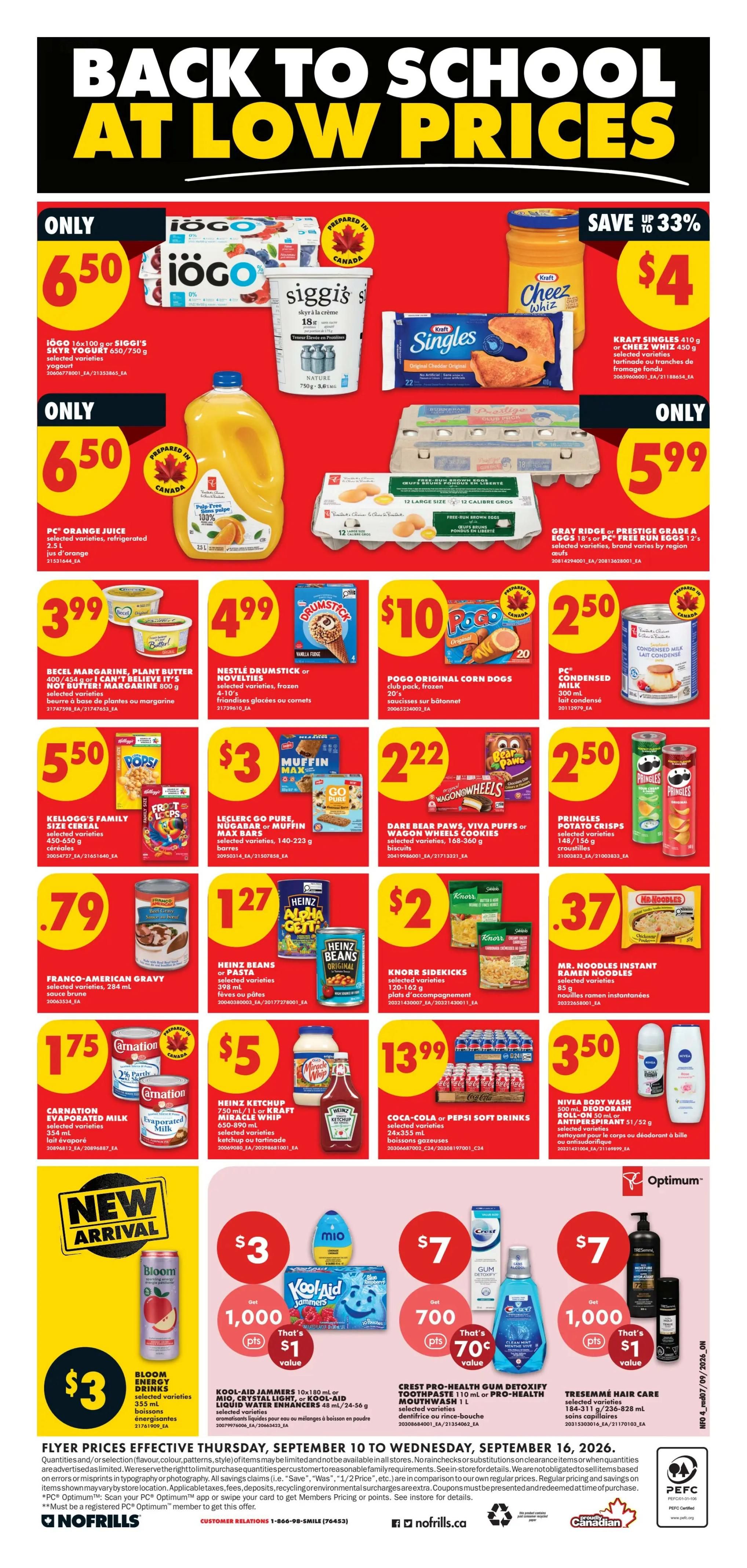 No Frills (ON) Flyer September 10 to 16