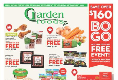 Garden Foods Flyer September 10 to 16