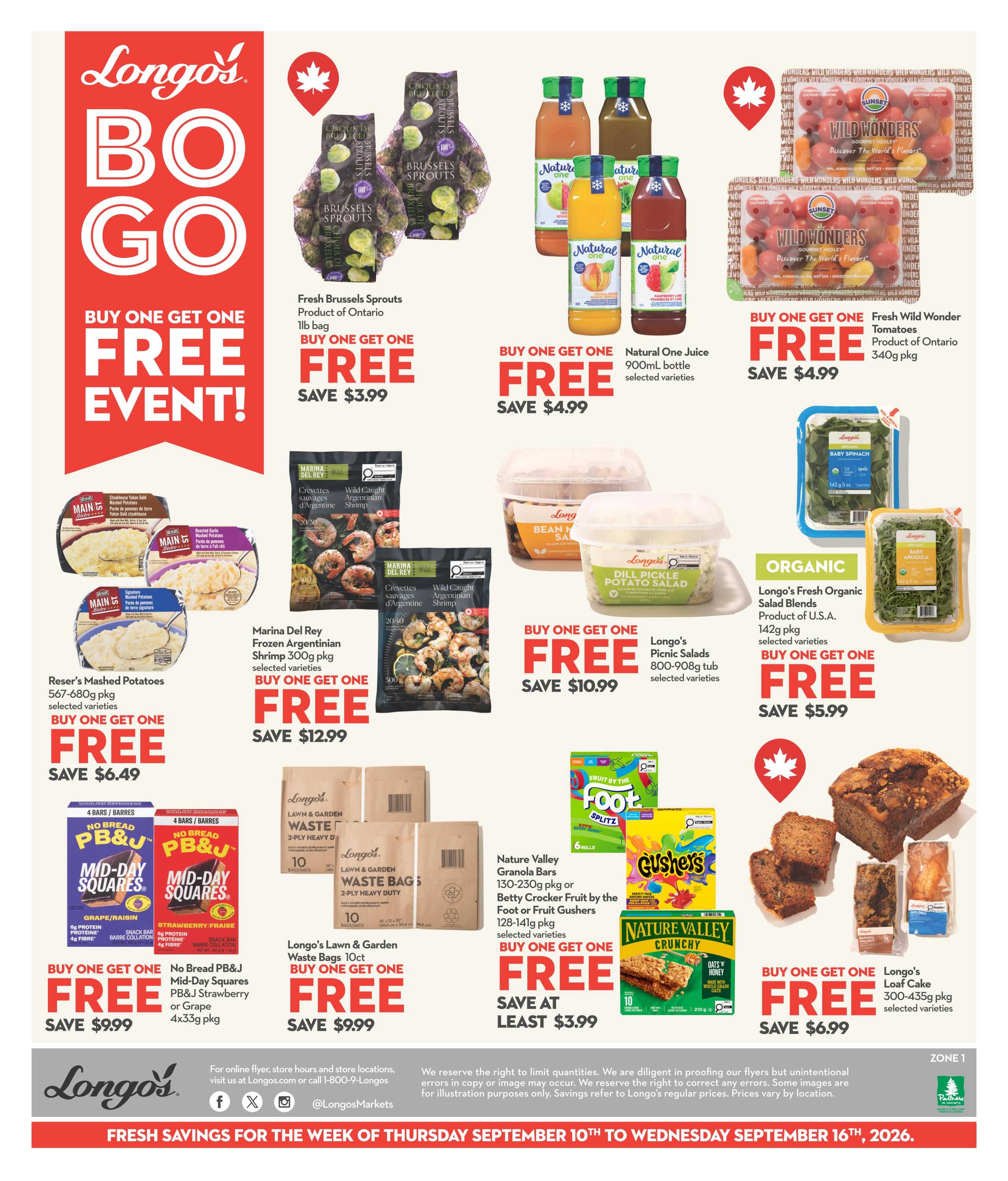 Longo's Flyer September 10 to 16