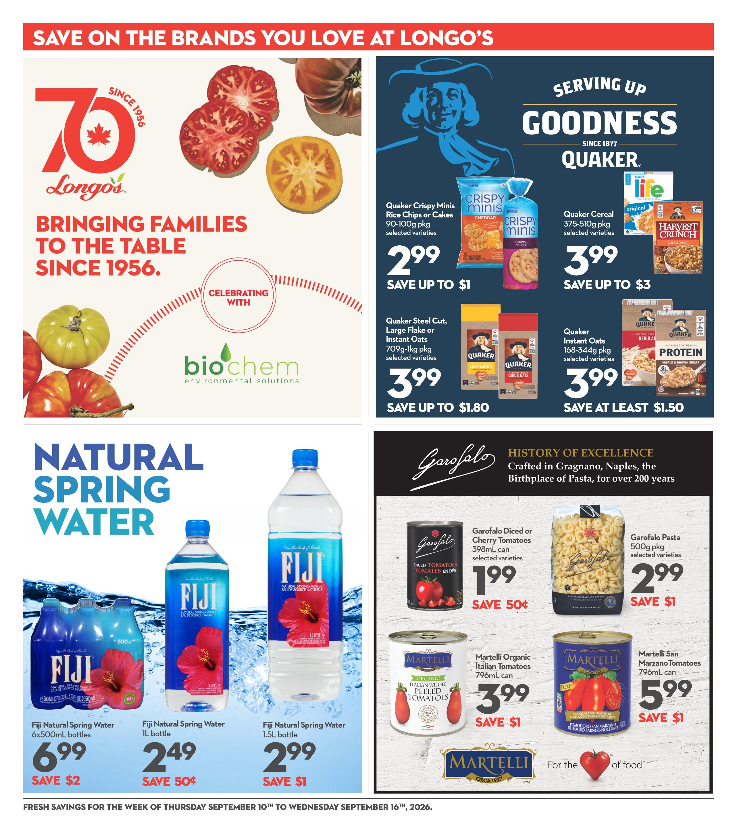 Longo's Flyer September 10 to 16