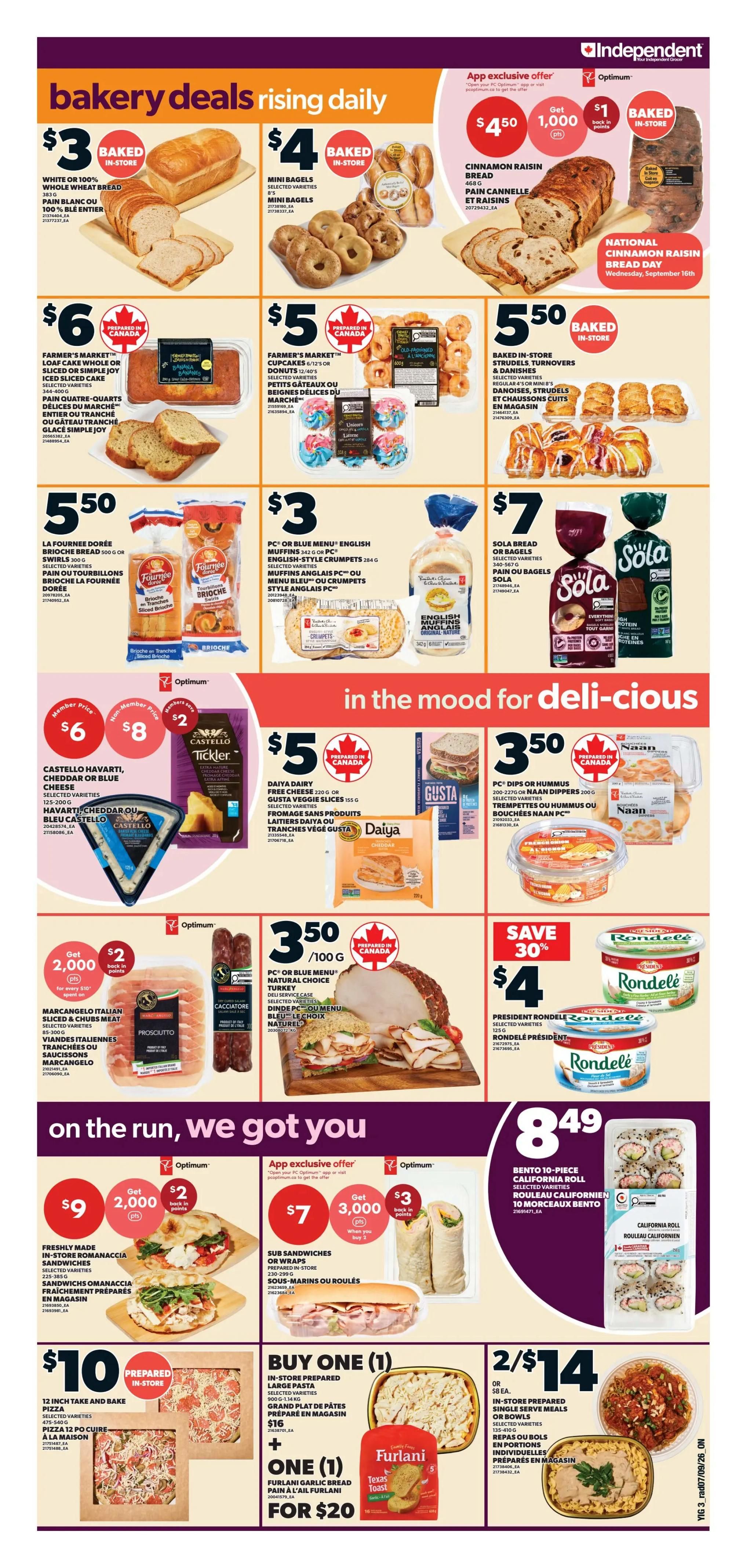 Independent Grocer (ON) Flyer September 10 to 16
