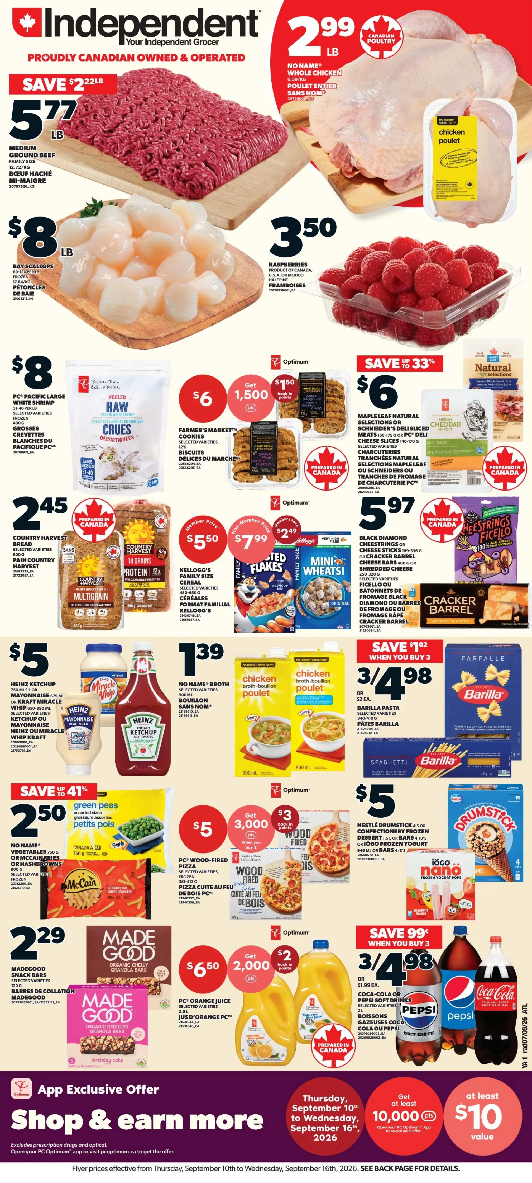 Independent Grocer (Atlantic) Flyer September 10 to 16
