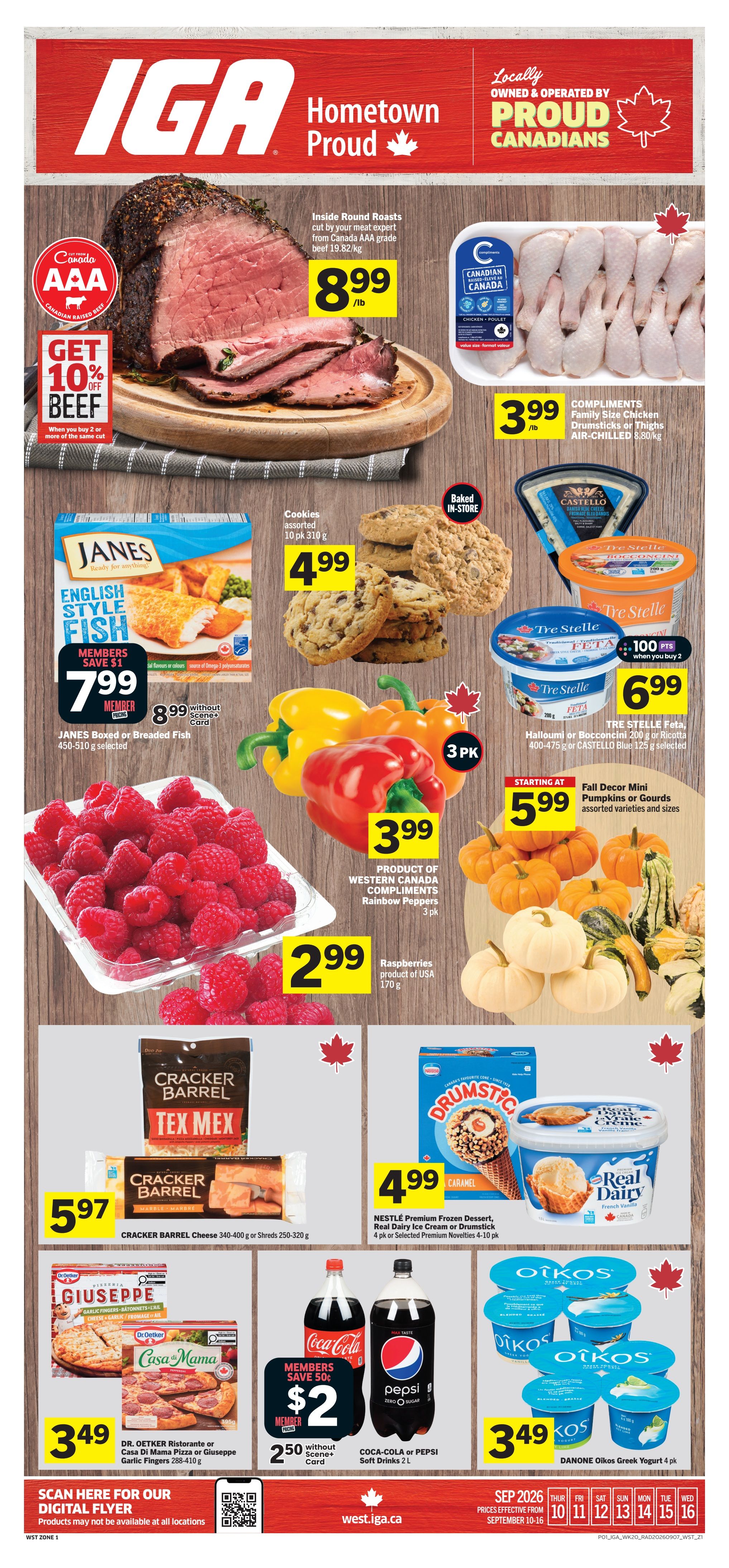IGA (West) Flyer September 10 to 16