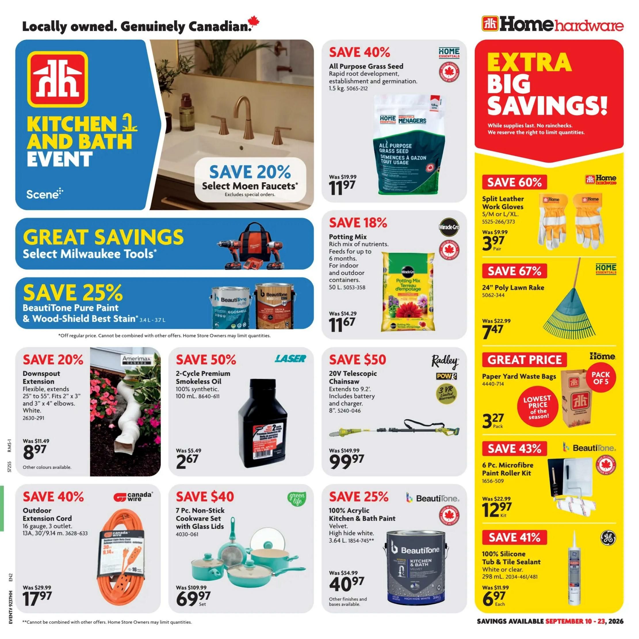 Home Hardware (Atlantic) Flyer September 10 to 23