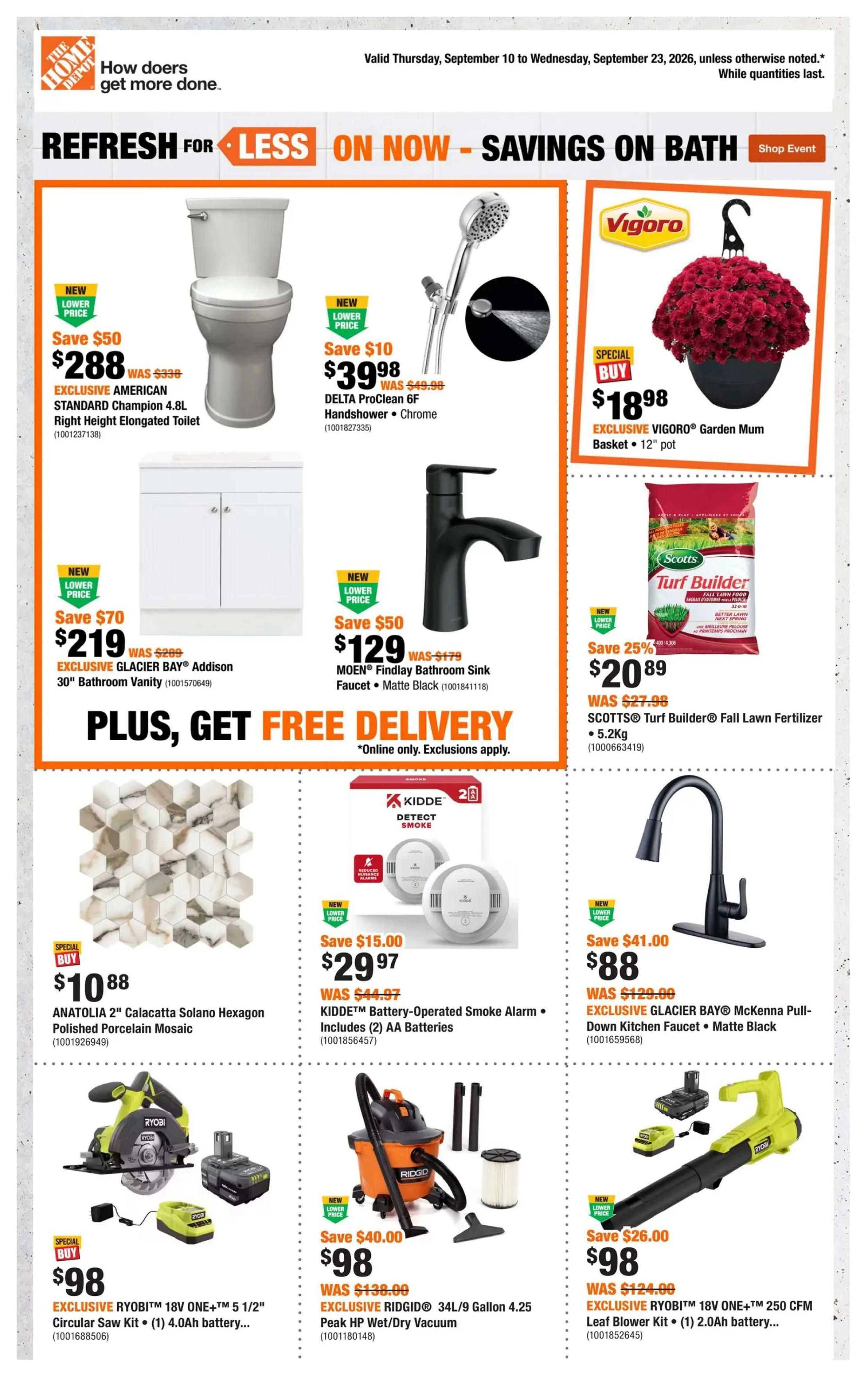Home Depot (Atlantic) Flyer September 10 to 23