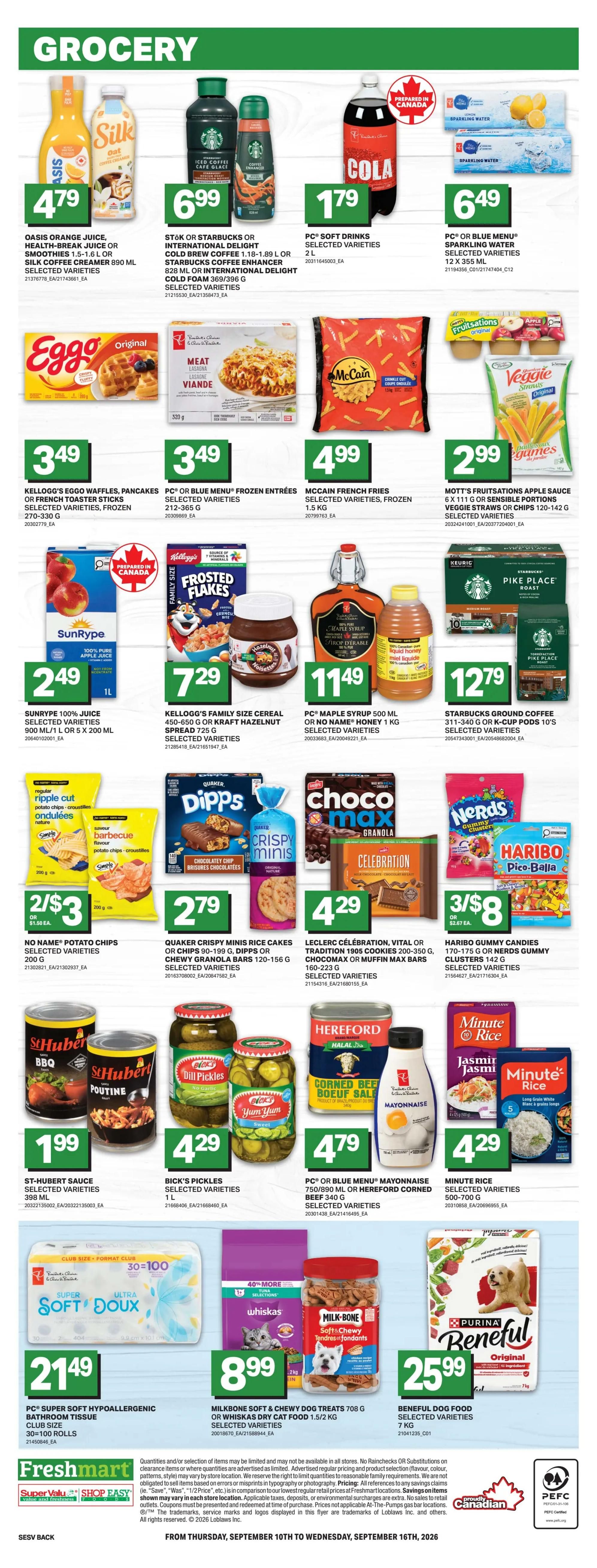 Freshmart (West) Flyer September 10 to 16