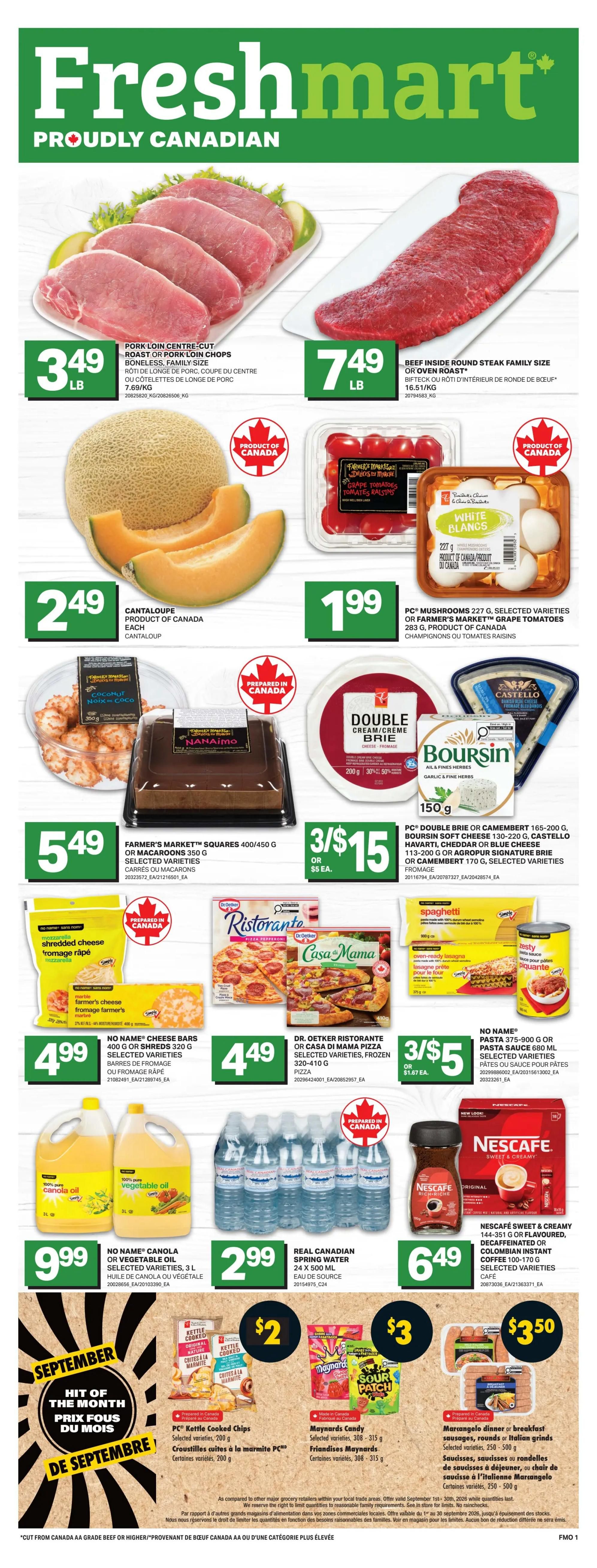 Freshmart (ON) Flyer September 10 to 16