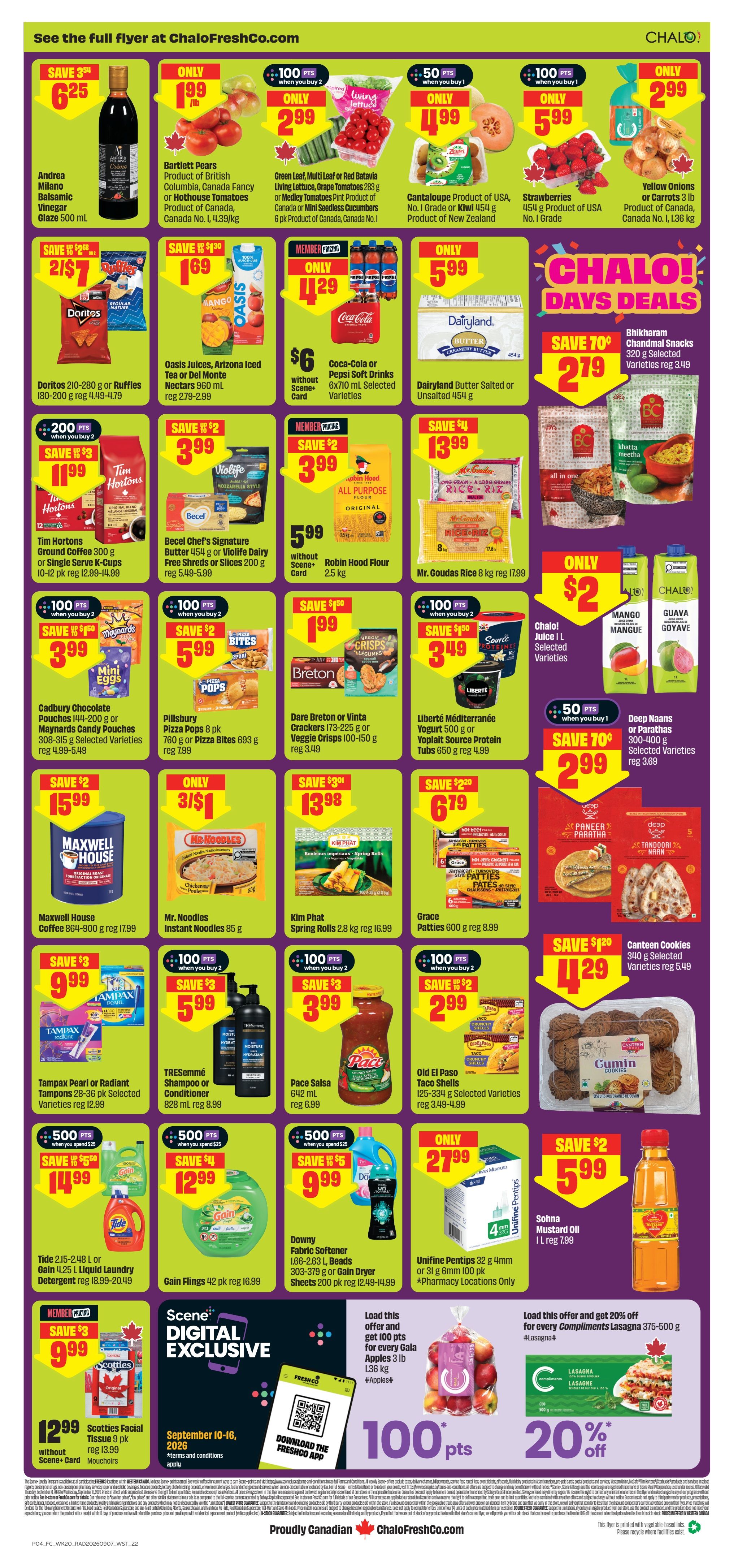 Chalo! FreshCo (West) Flyer September 10 to 16