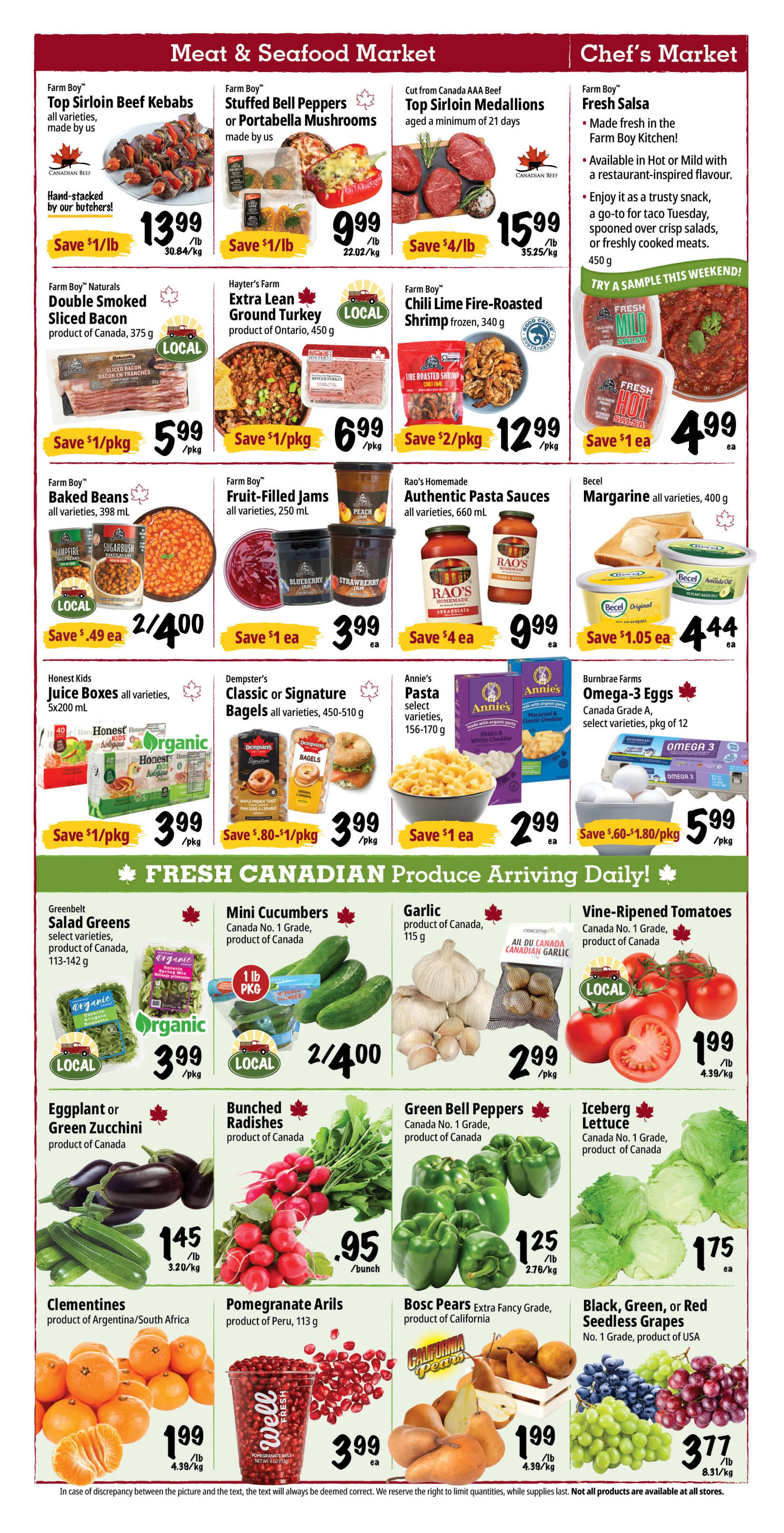 Farm Boy Flyer September 10 to 16