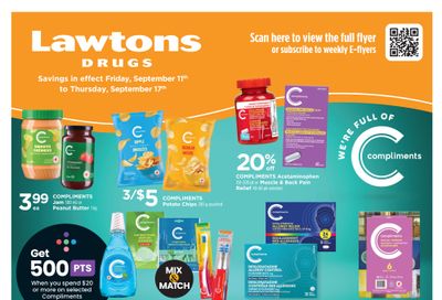 Lawtons Drugs (NB, NL, PE) Flyer September 11 to 17