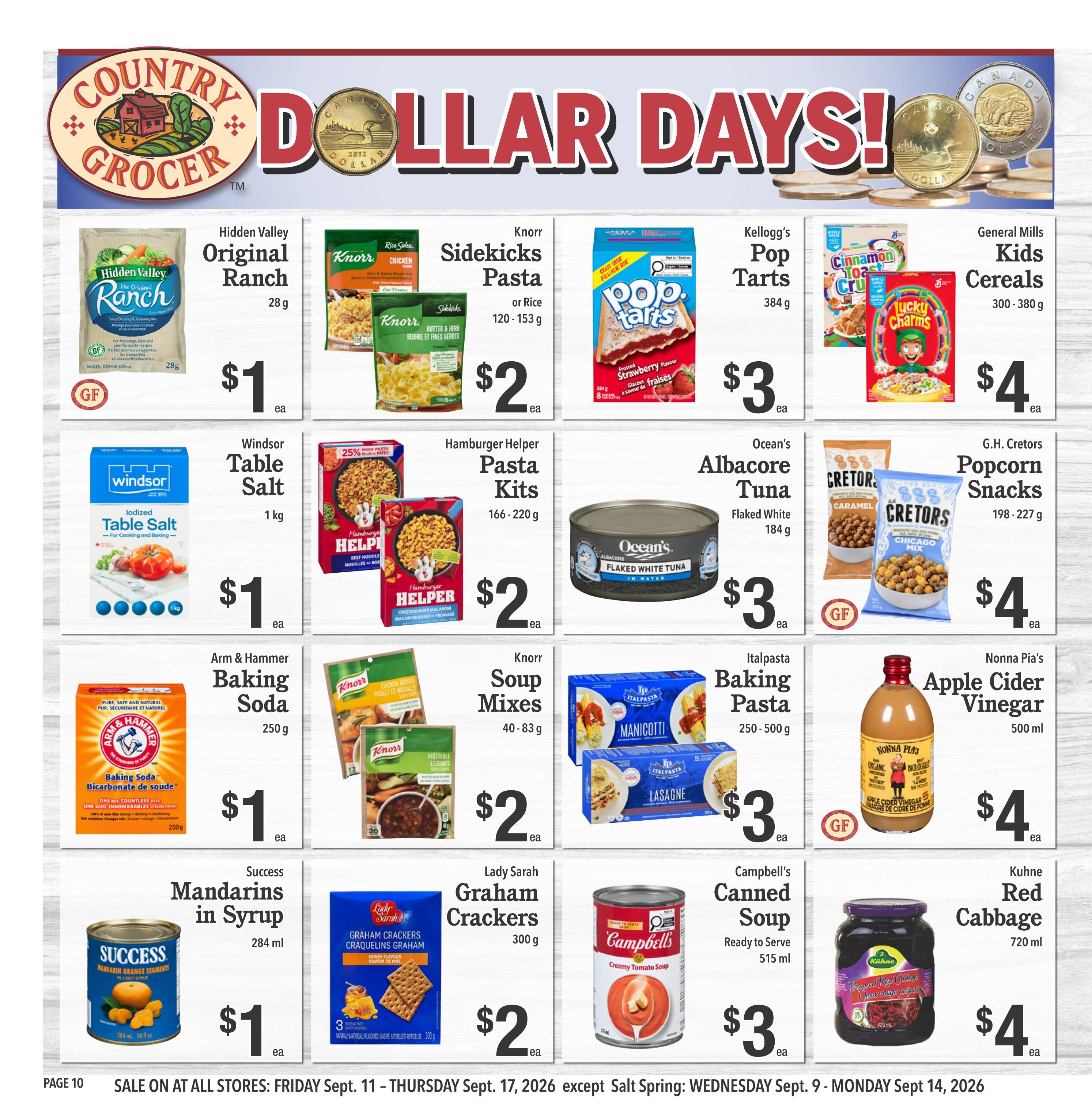 Country Grocer Flyer September 11 to 17