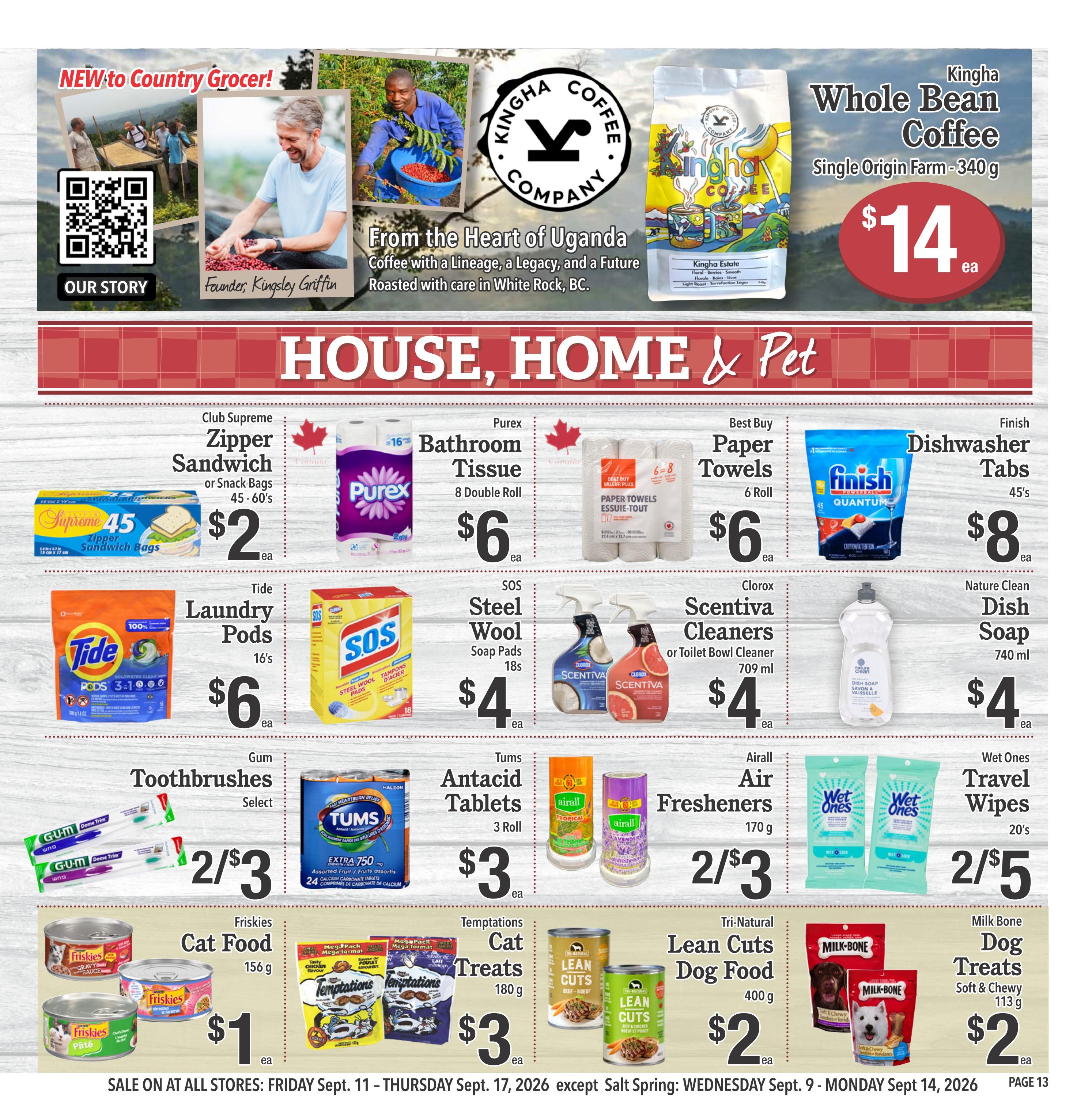 Country Grocer Flyer September 11 to 17